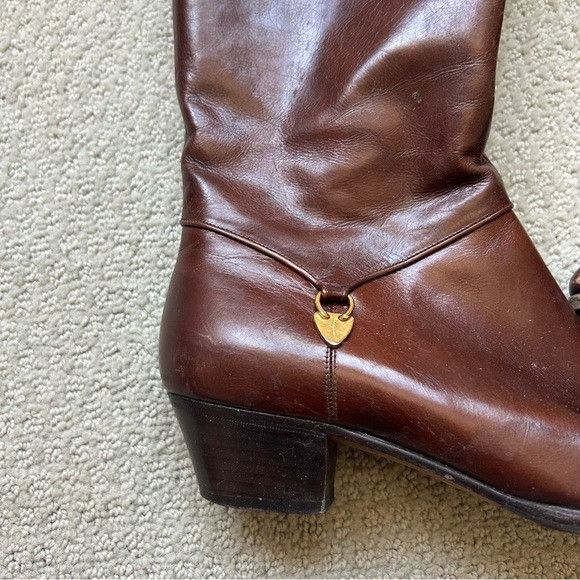 Salvatore Ferragamo Salvatore Ferragamo Brown Heeled Boots Riding Size US 5.5 / IT 35.5 - 4 Thumbnail