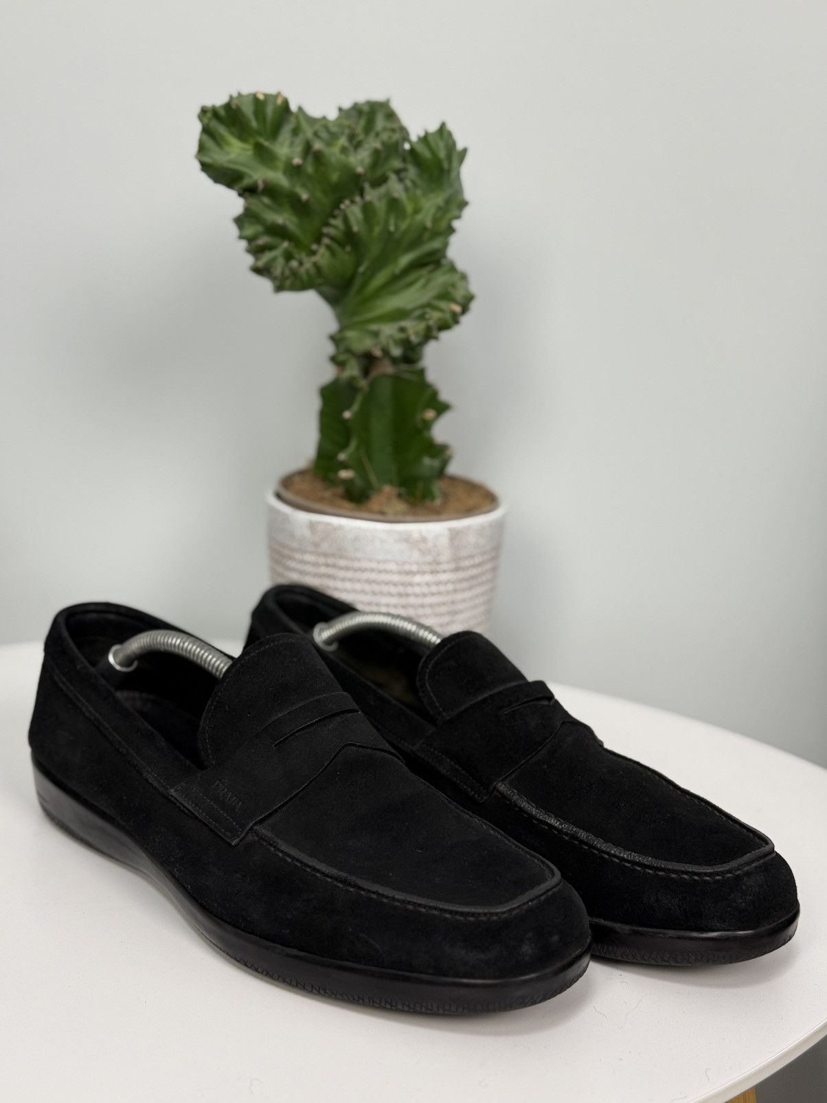 Prada PRADA Suede Loafers Black shoes Car Size US 11 / EU 44 - 5 Thumbnail