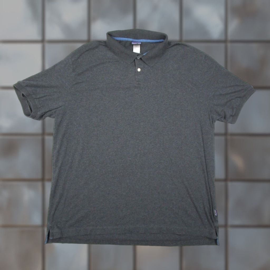 Patagonia Patagonia Polo Shirt Mens 2XL Gray Daily Organic Cotton Workwear Hike Camp Size US XXL / EU 58 / 5 - 1 Thumbnail