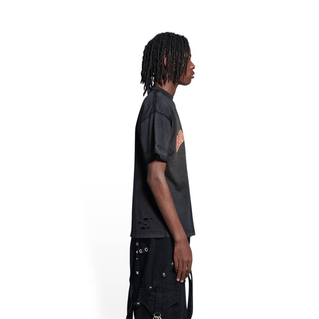 Balenciaga o1w1db10426 Maison Balenciaga T-Shirt Medium Fit in Black Size US L / EU 52-54 / 3 - 3 Thumbnail