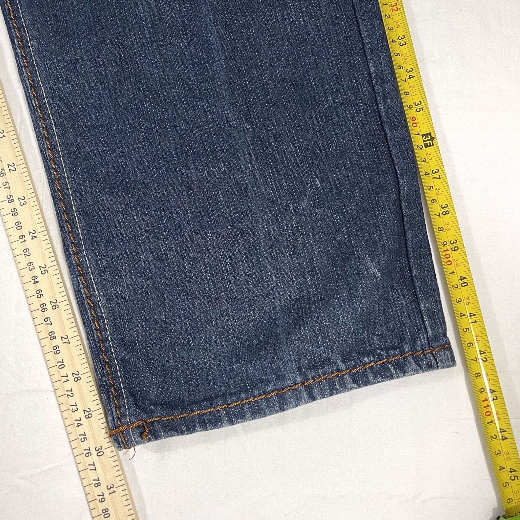 Denime Knockout Jeans Men’s 36x34 Denim Embroidered Flap Pocket Style 1026 Baggy KO Jeans Size US 34 / EU 50 - 3 Thumbnail