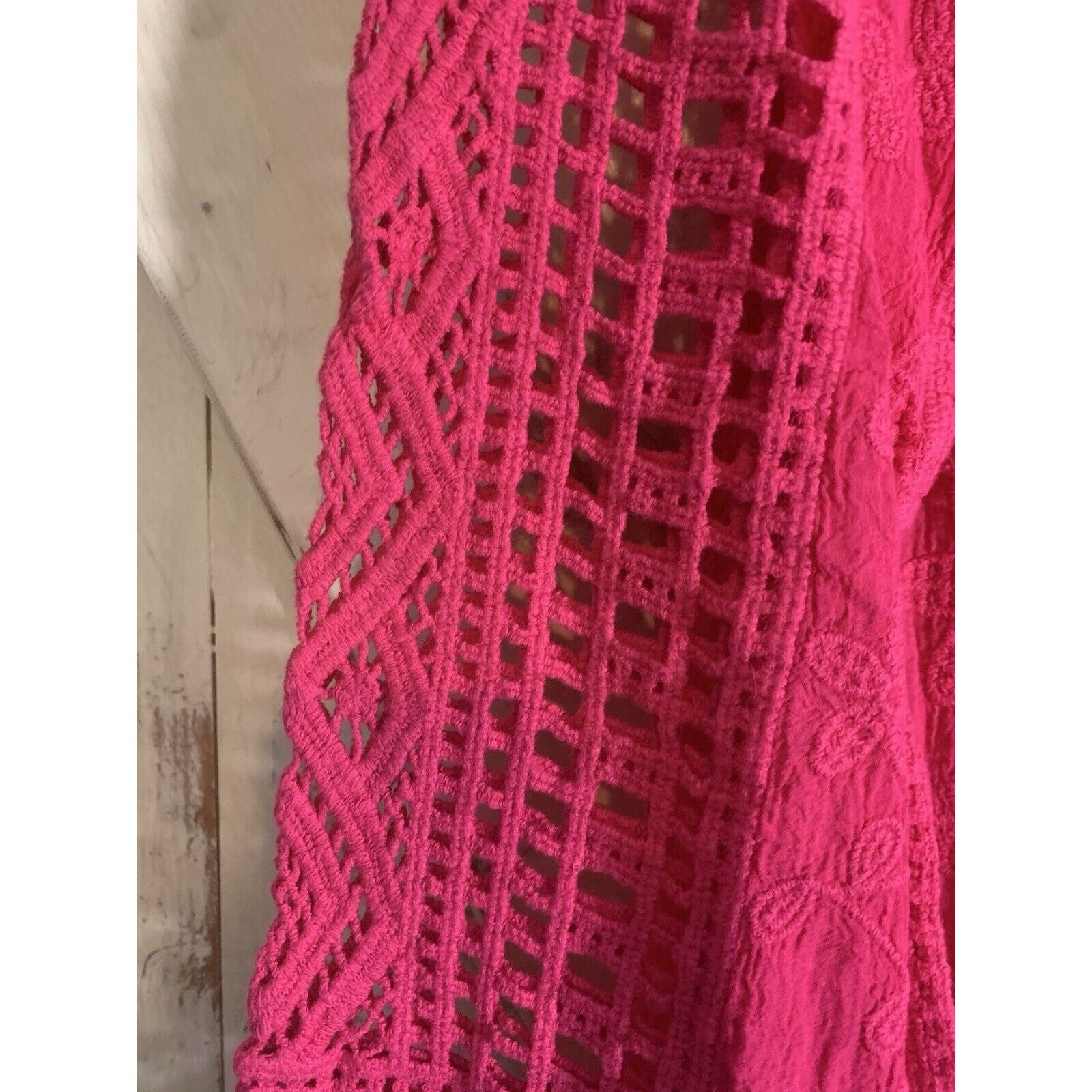 Anthropologie Anthropologie Blue Tassel Fuschia Blouse Size S Size S / US 4 / IT 40 - 4 Thumbnail