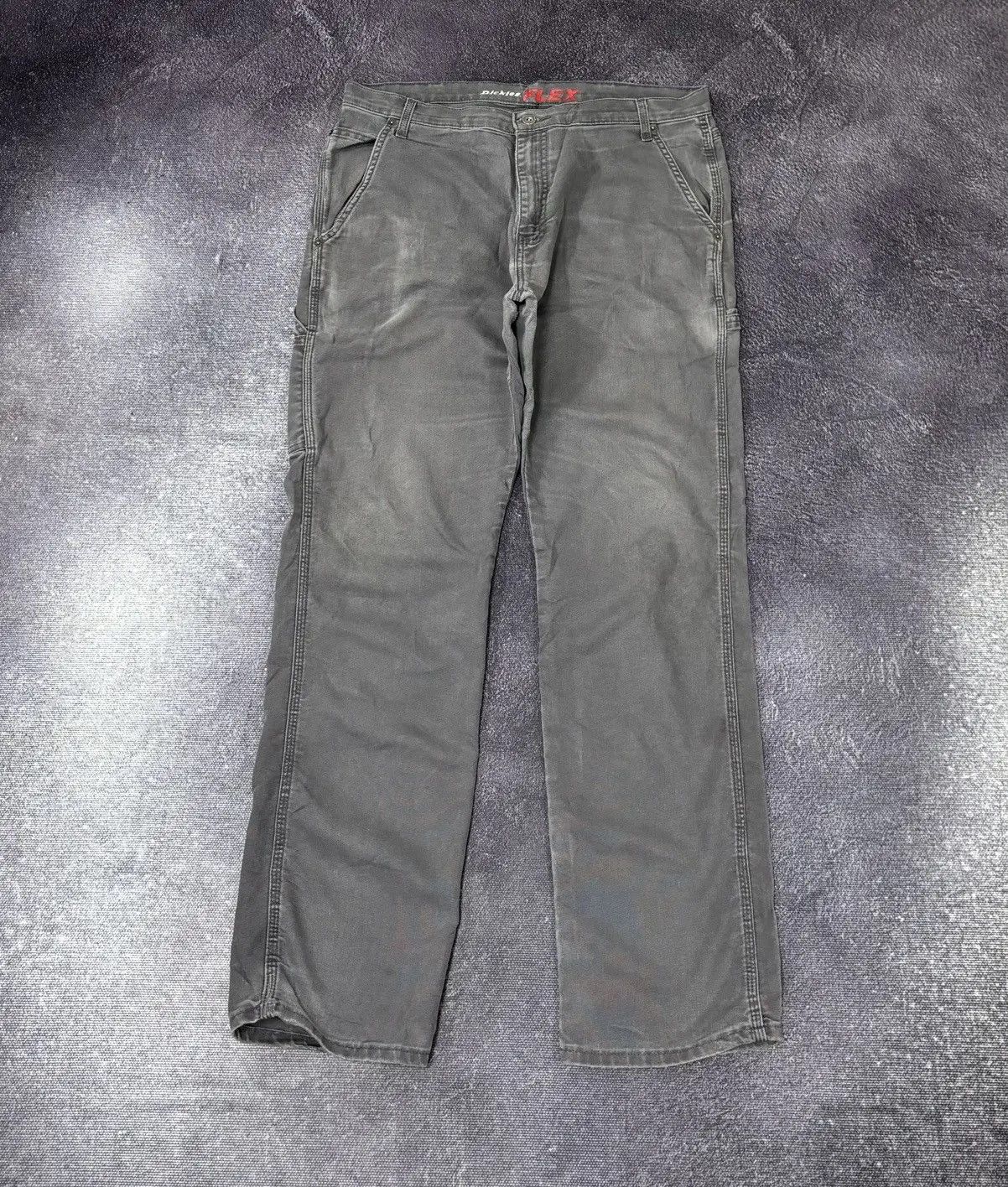 Dickies × Vintage Vintage Dickies USA Gray Work Hype Pants Jeans Size US 36 / EU 52 - 2 Thumbnail