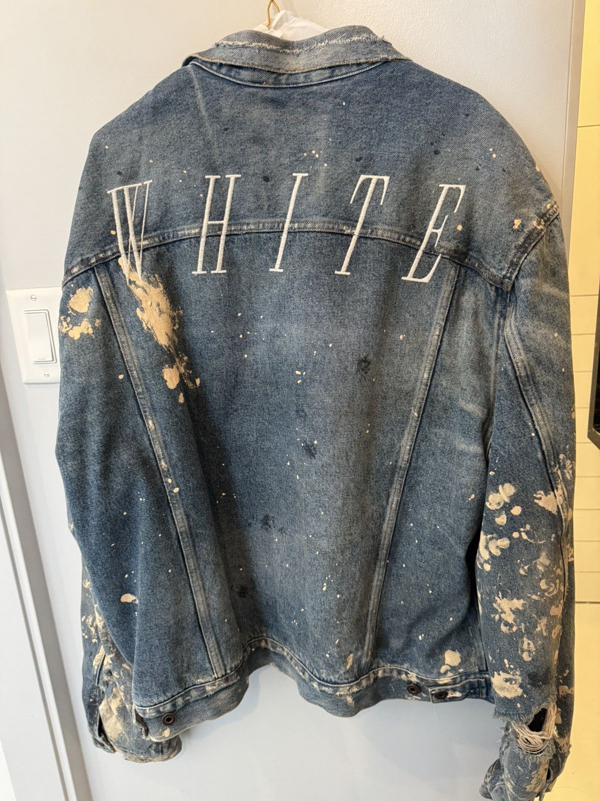 Off-White Off White Denim Jacket Size US XXL / EU 58 / 5 - 2 Thumbnail