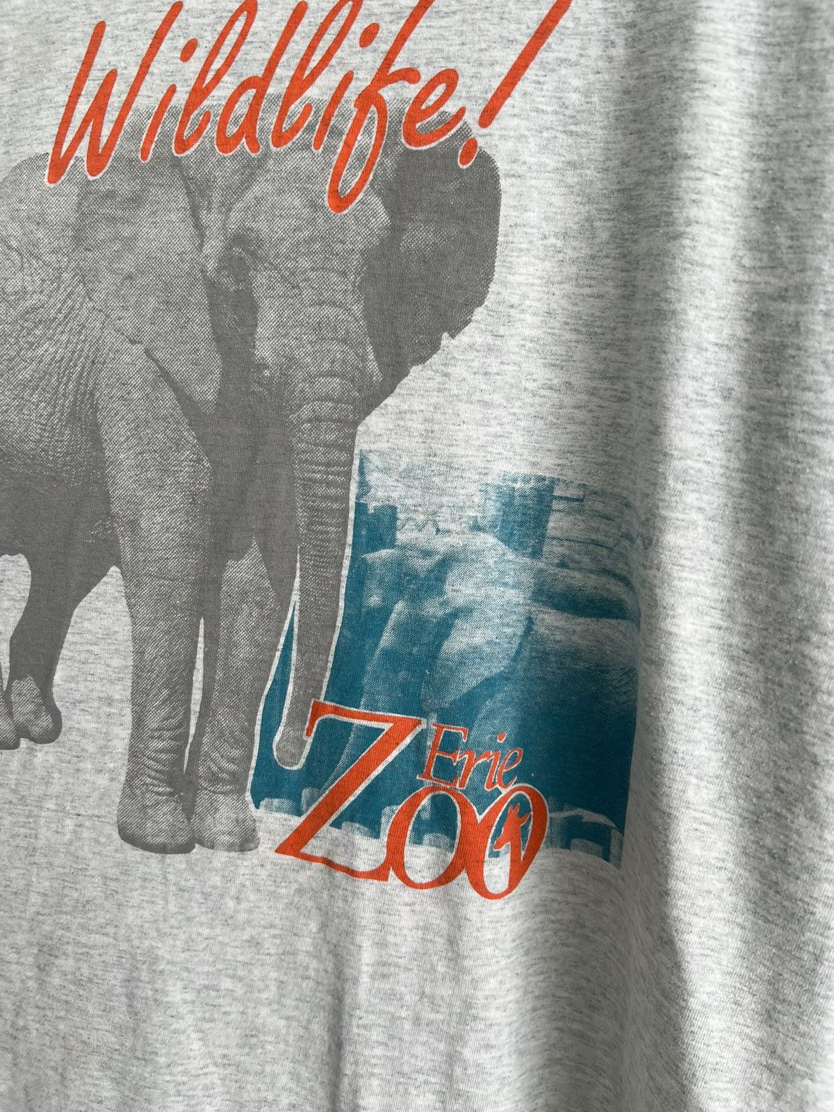 Vintage Vintage Preserve Zoo Wildlife Tee Shirt erie elephant animal Size US XL / EU 56 / 4 - 4 Thumbnail