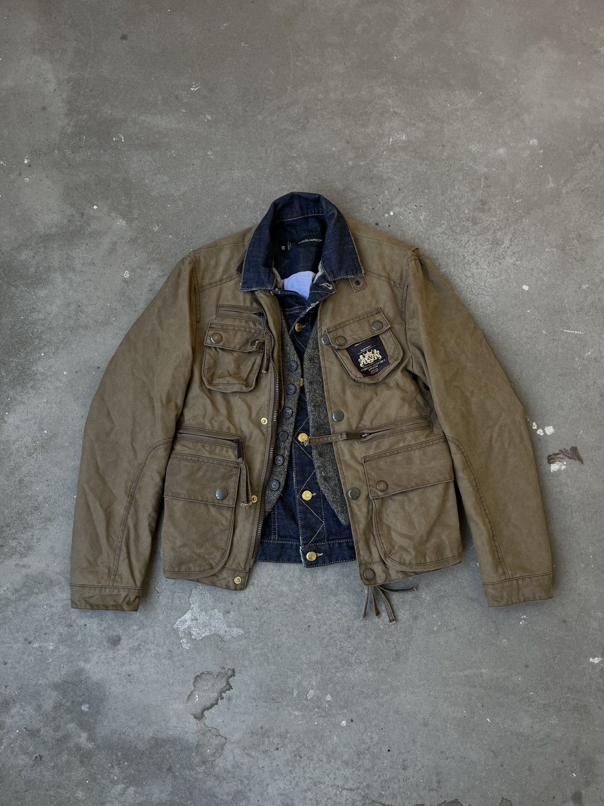 Dsquared2 Dsquared2 FW12 triple layered waxed jacket Size US S / EU 44-46 / 1 - 1 Thumbnail