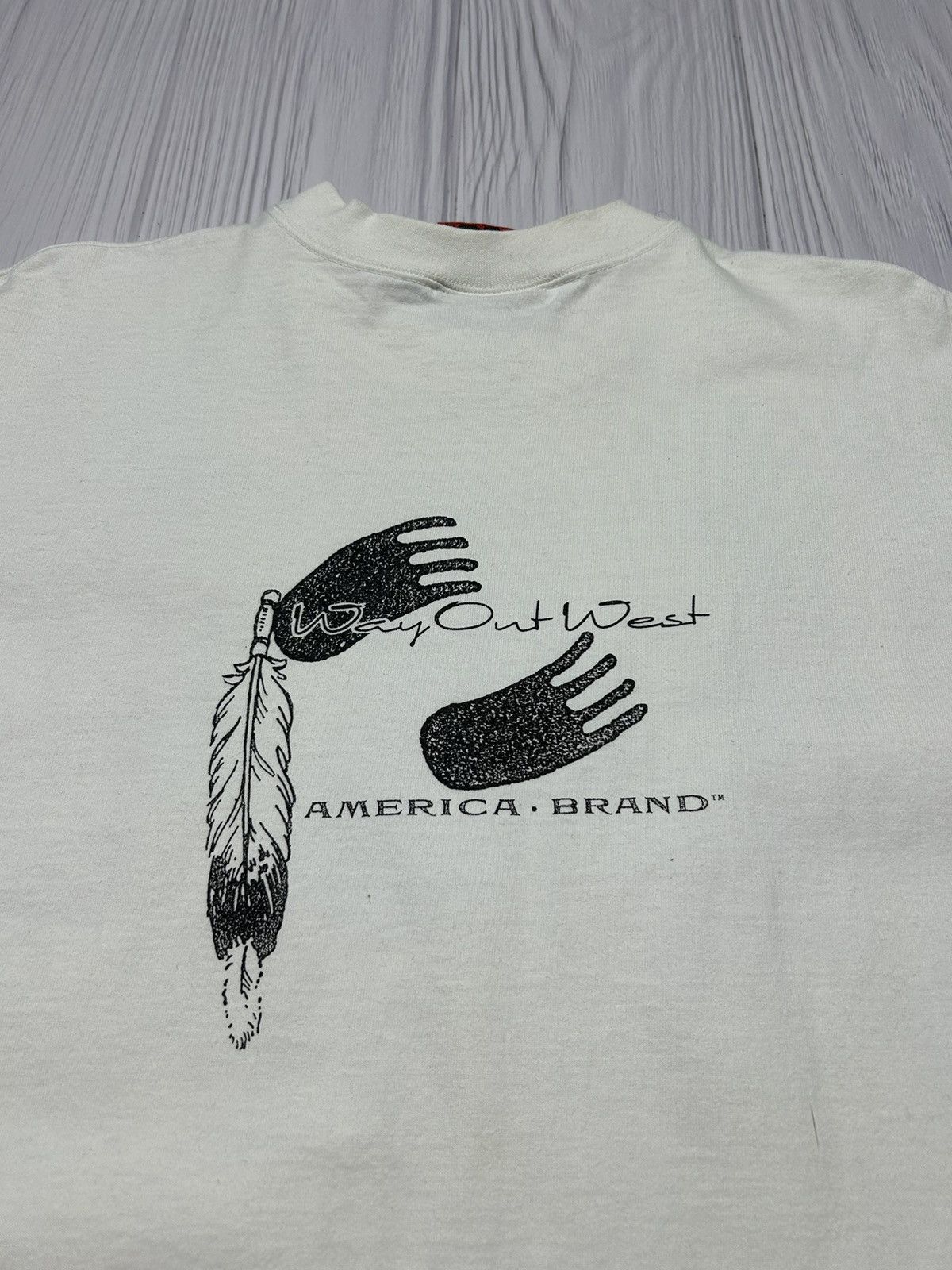 Vintage Rare Vintage 1995 Full Blooded Indians American T-Shirt Size US XL / EU 56 / 4 - 12 Thumbnail