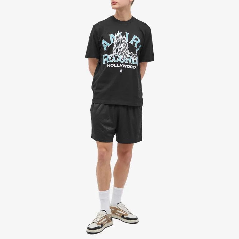 Amiri o1mle0325 Records Wolf T-Shirt in Black Size US L / EU 52-54 / 3 - 4 Thumbnail