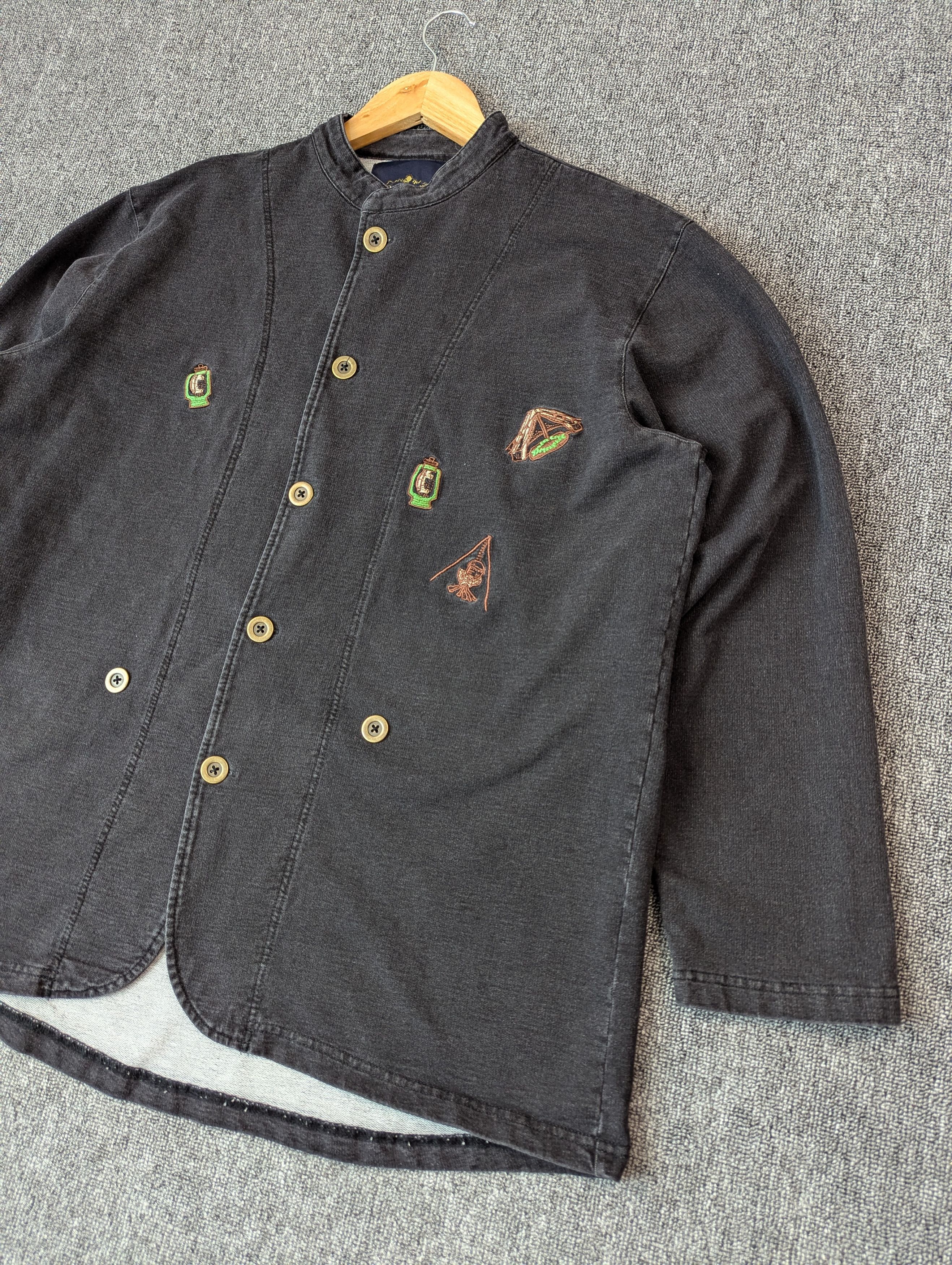 GRN Amina X Grn Stretch Denim Button Ups Jacket Size US L / EU 52-54 / 3 - 2 Thumbnail
