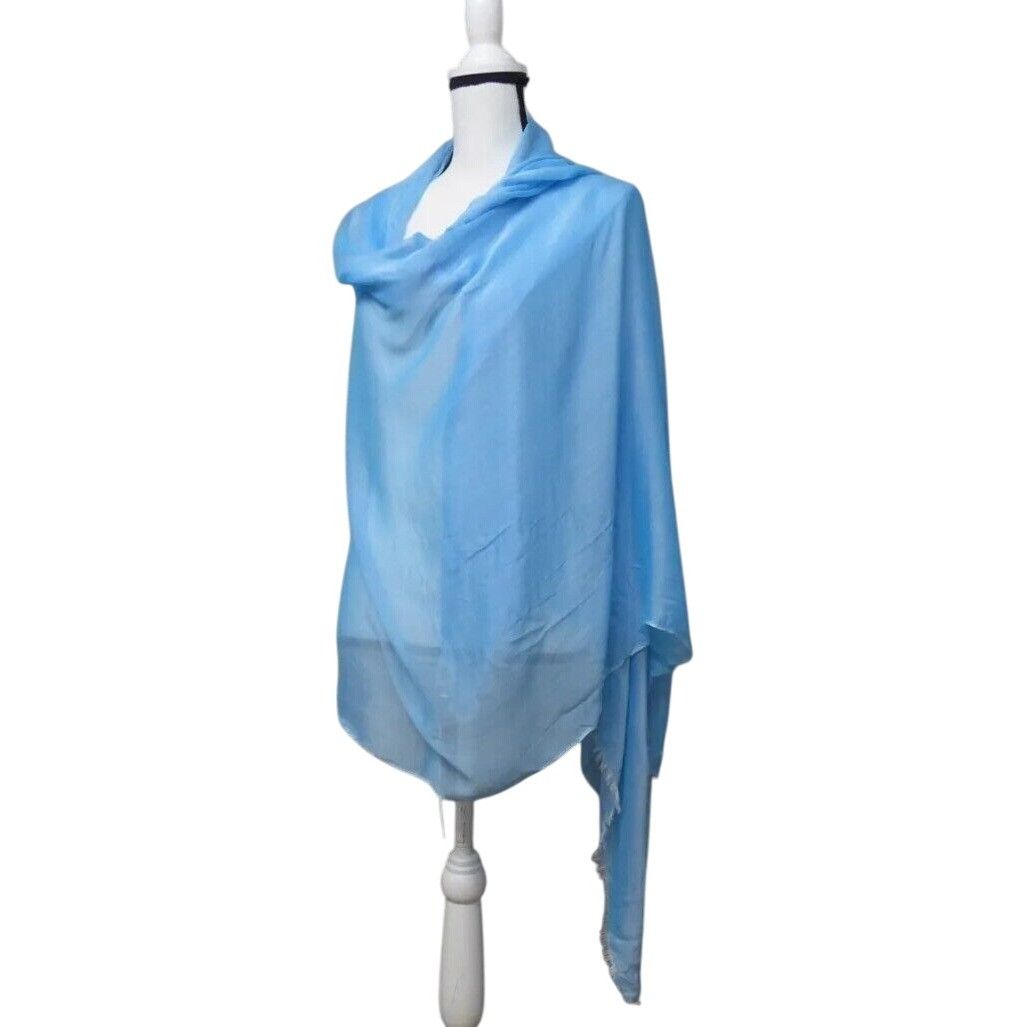 Other Calvin Klein Chambray Woven Scarf, Ocean Blue, OS Size ONE SIZE - 5 Thumbnail