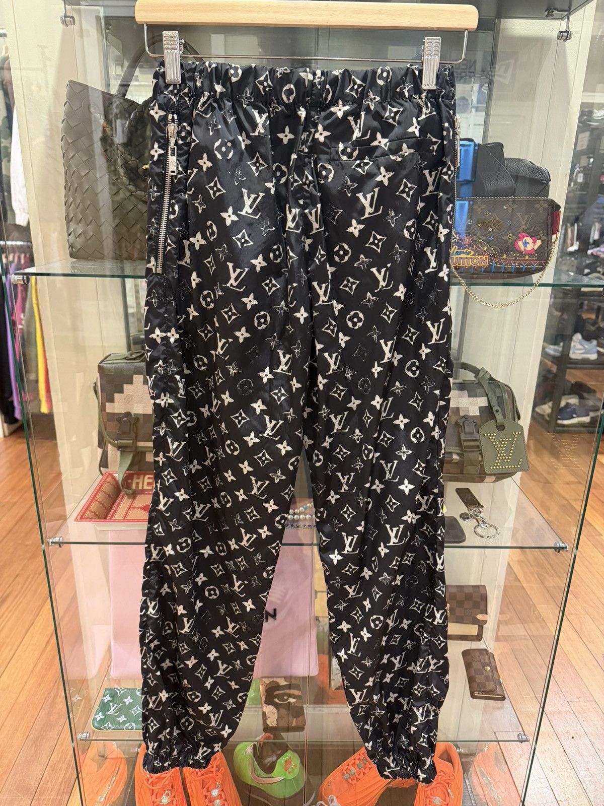 Louis Vuitton Louis Vuitton Monogram Nylon Pants - Black/White Size US 26 / EU 42 - 2 Thumbnail