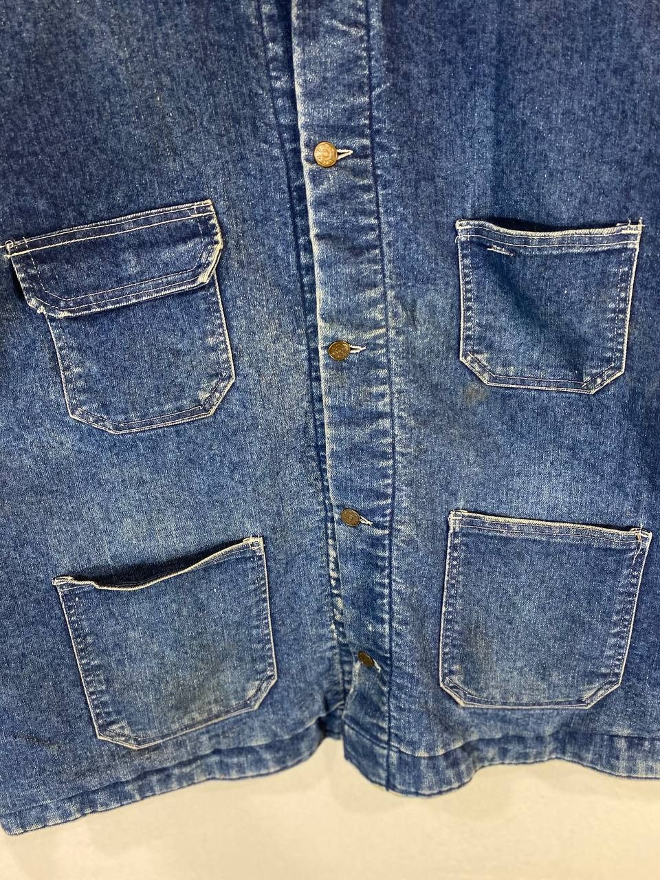 Vintage vintage denim jacket made in usa nice design Size US XXL / EU 58 / 5 - 6 Thumbnail