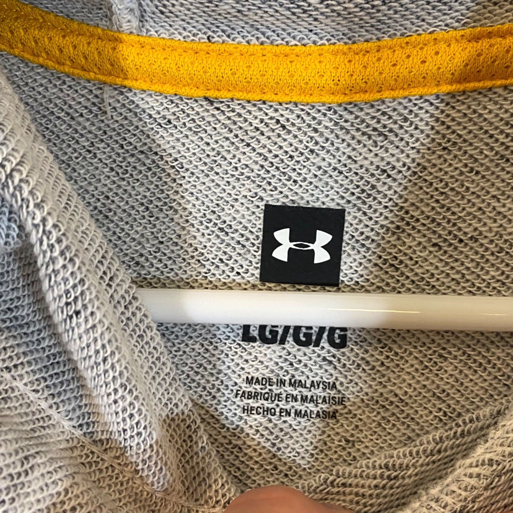 Under Armour Under Armour Project Rock Short Sleeve Hoodie Mens Large Gray Workout Lifting Size US L / EU 52-54 / 3 - 5 Thumbnail