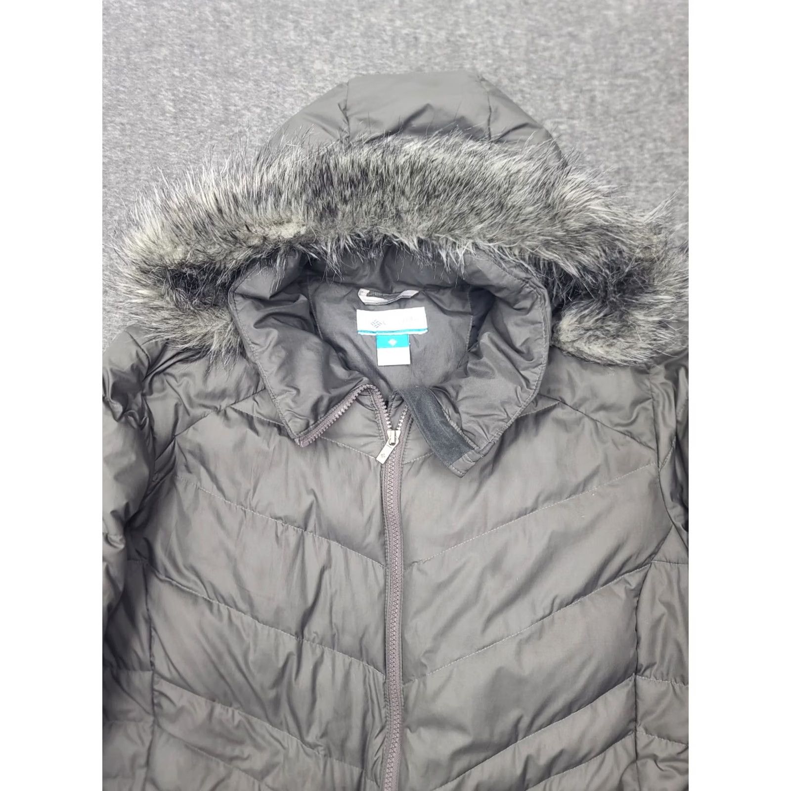 Vintage Columbia Lay D Down II Mid Jacket Womens 2X Graphite Gray Long Puffer Parka Coat Size XXL / US 16-18 / IT 52-54 - 5 Thumbnail