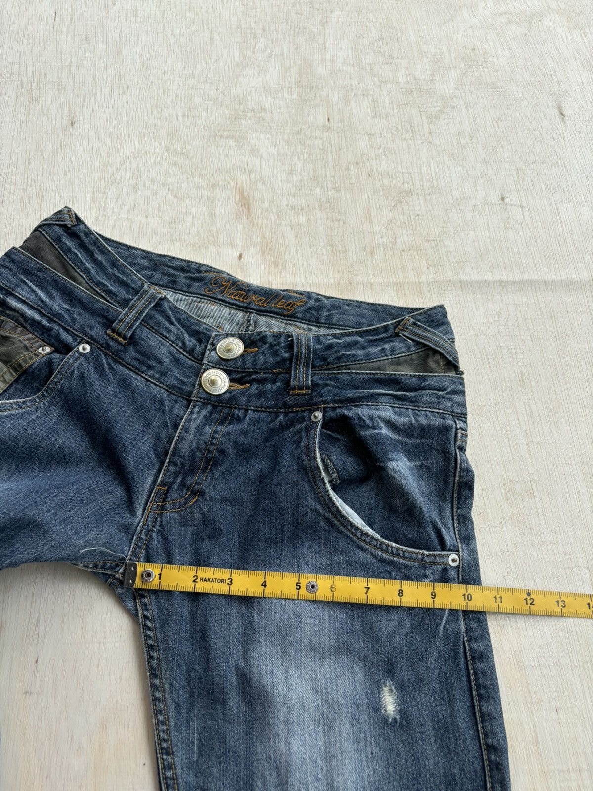 Hysteric Glamour × If Six Was Nine × Japanese Brand Distressed Denim Natural Leat Ifsixwasnine Style Jeans Size US 30 / EU 46 - 12 Thumbnail