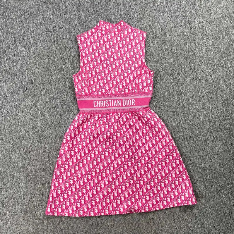 Dior Sleeveless Pink Nylon Dress 0089