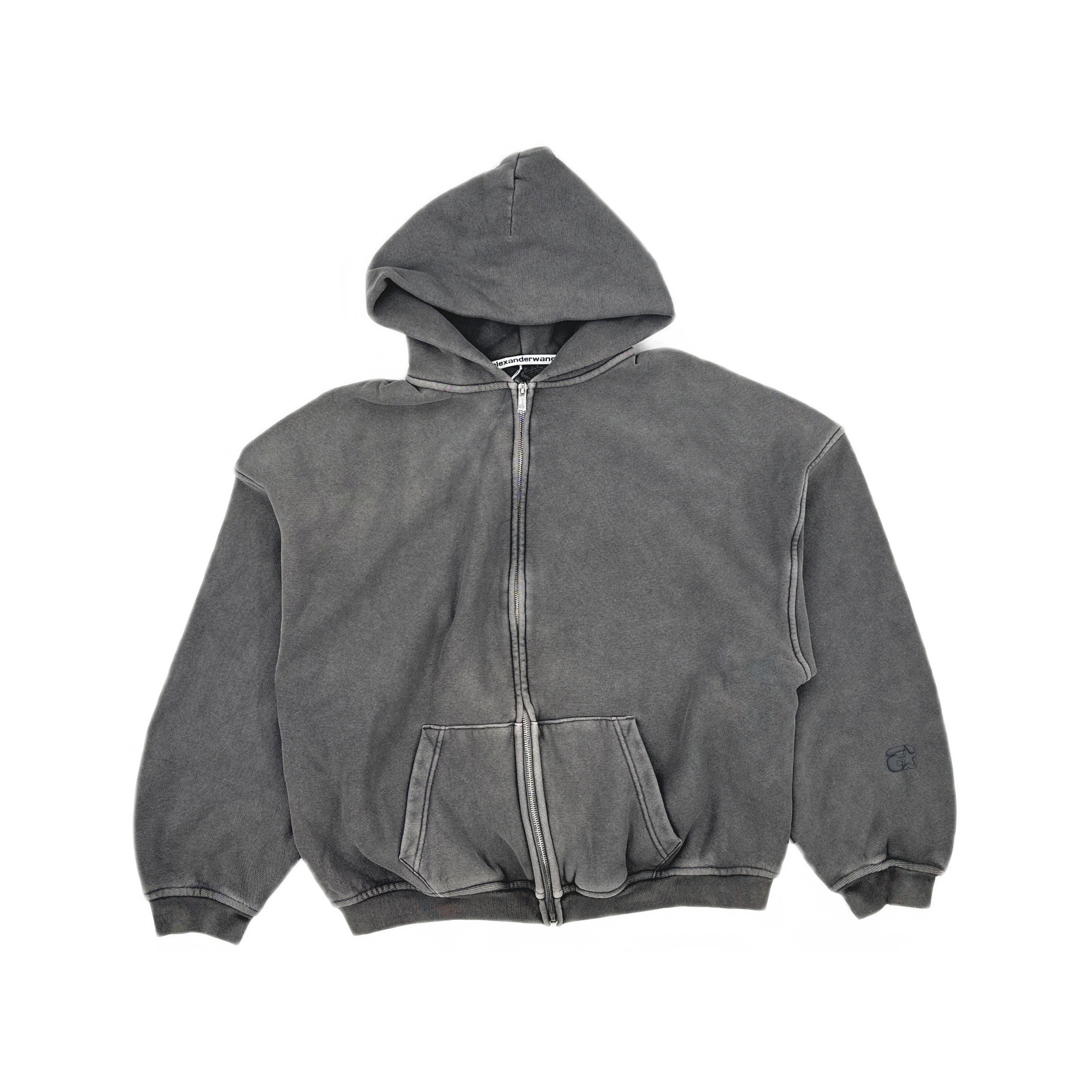 Alexander Wang Alexander Wang Washed Granite Zip Hoodie Size XS Size US XS / EU 42 / 0 - 1 Thumbnail