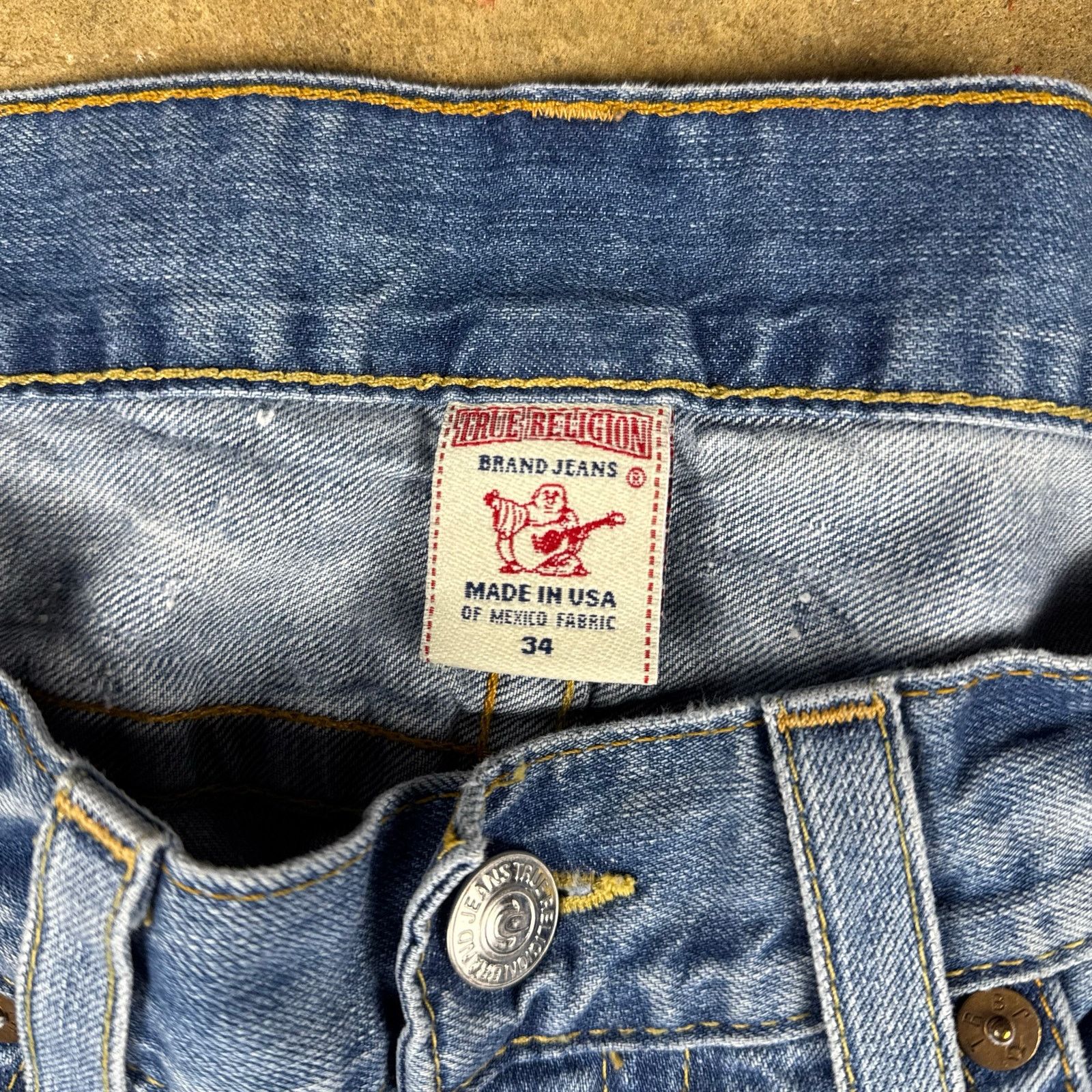 True Religion Vintage True Religion Jeans Men’s 34 Straight Crop USA Made Size US 34 / EU 50 - 6 Thumbnail