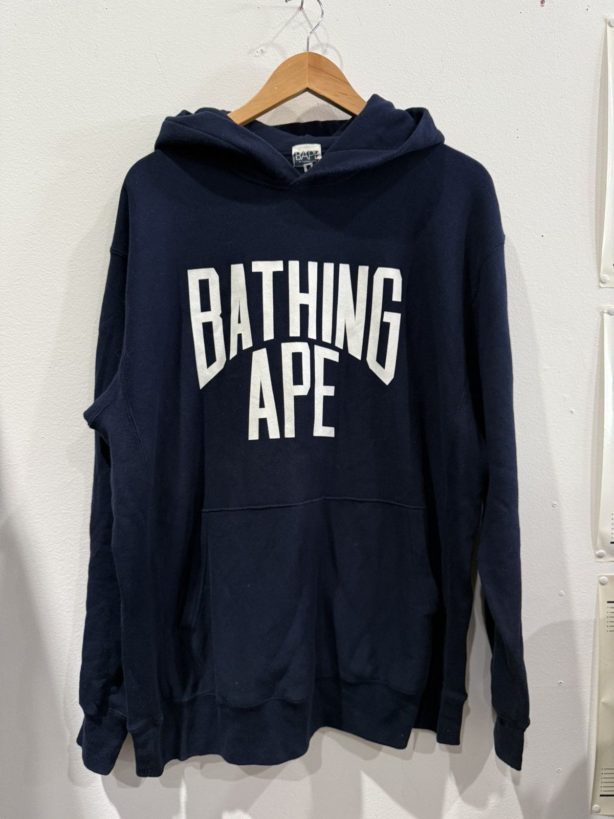 Bape 2007 NYC Logo Navy Hoodie Size US XL / EU 56 / 4 - 2 Thumbnail