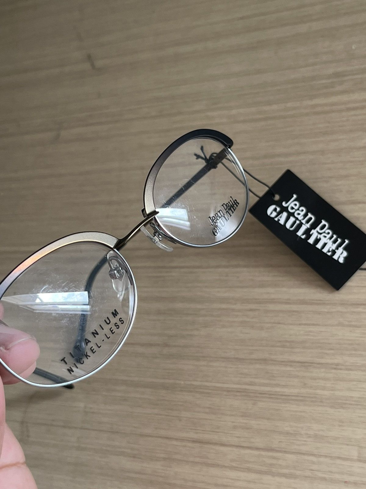 Jean Paul Gaultier × Vintage Vintage suglasses Jean Paul Gaultier Titanim Nickel-Les Size ONE SIZE - 3 Thumbnail