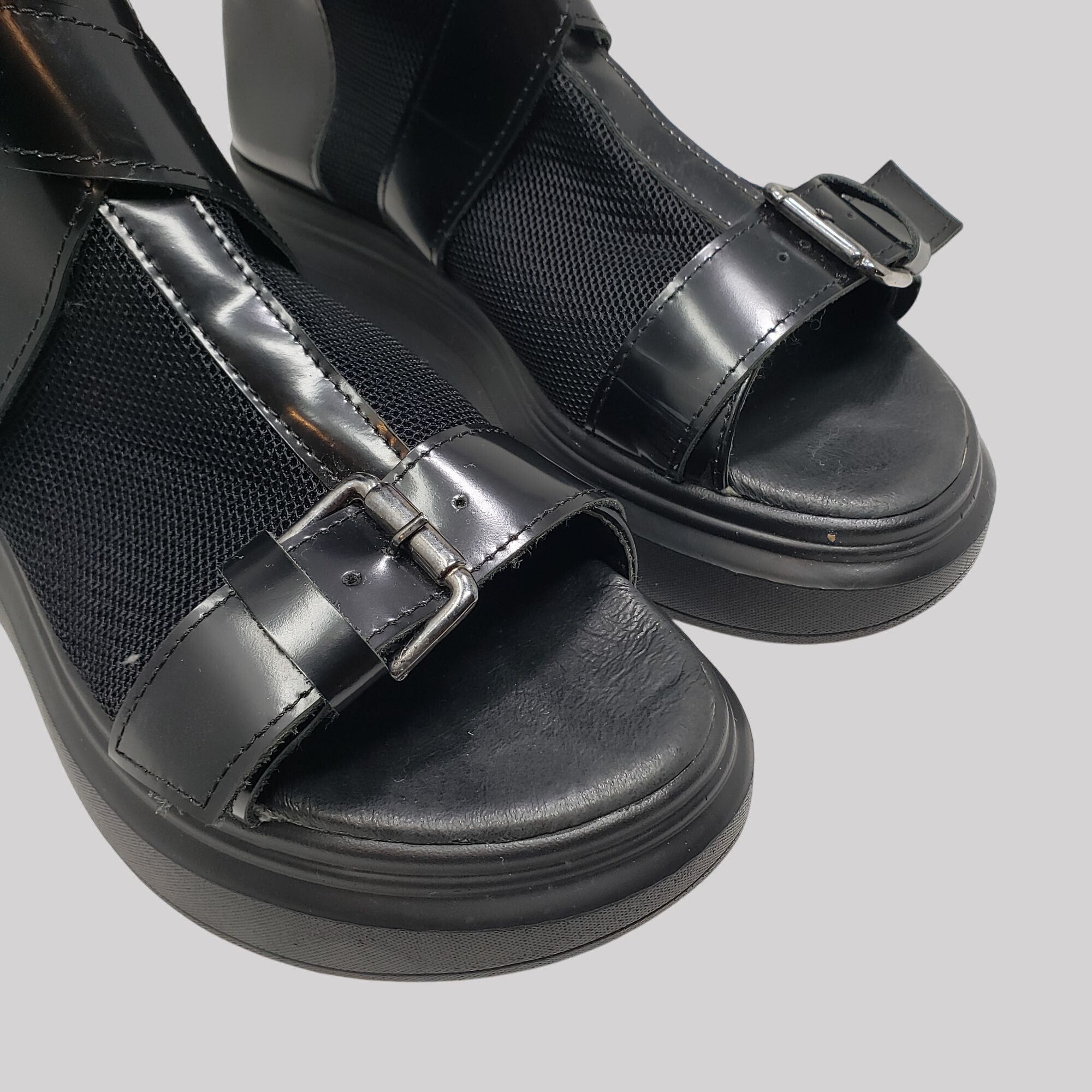Other Adrenaline Black genuine leather summer boots/woman 41 / 27 Size US 10 / IT 40 - 11 Thumbnail