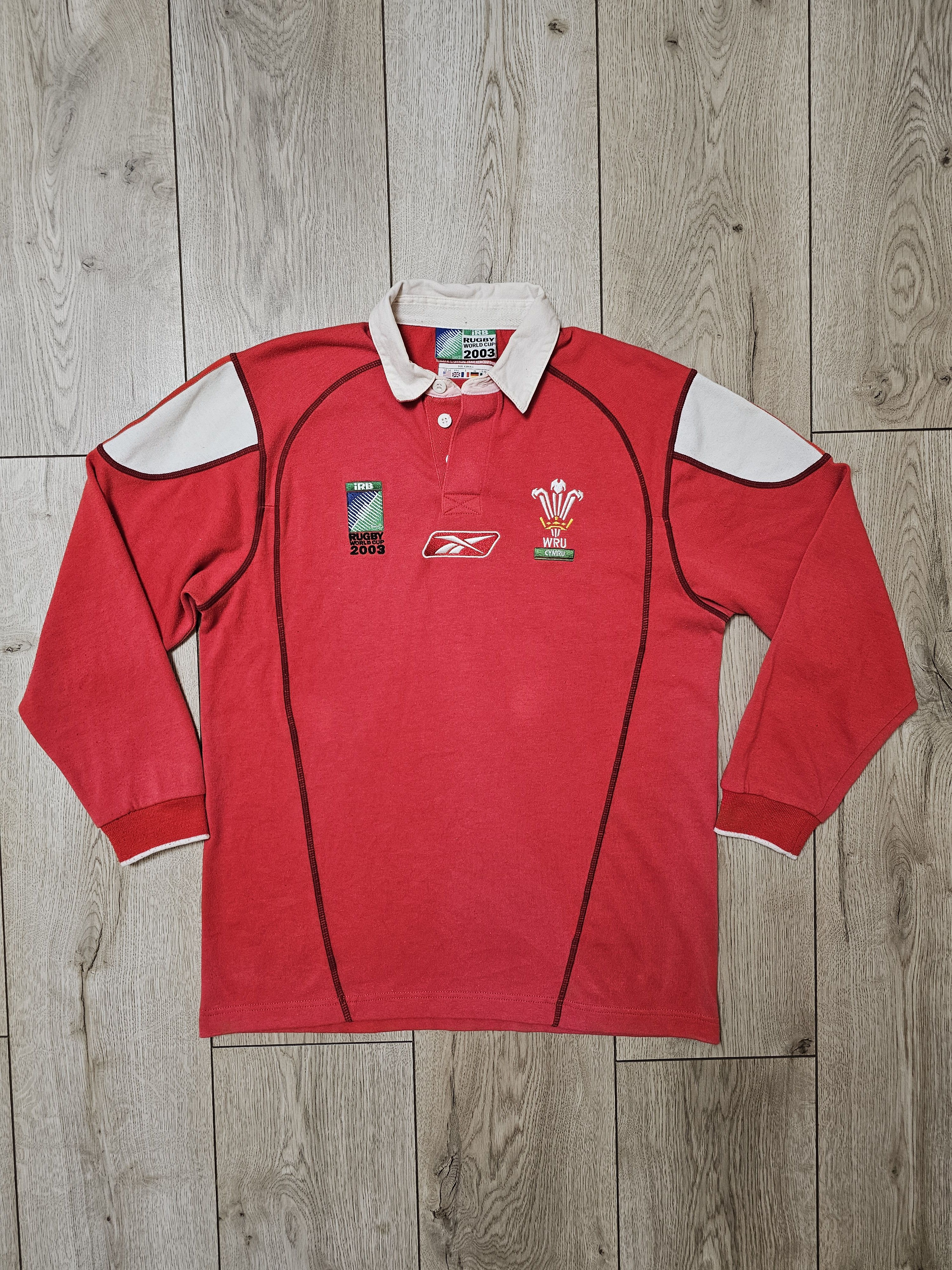 All Sport WALES RUGBY VINTAGE JERSEY LONG 2003 WRU RUGBY SHIR Size US S / EU 44-46 / 1 - 1 Thumbnail