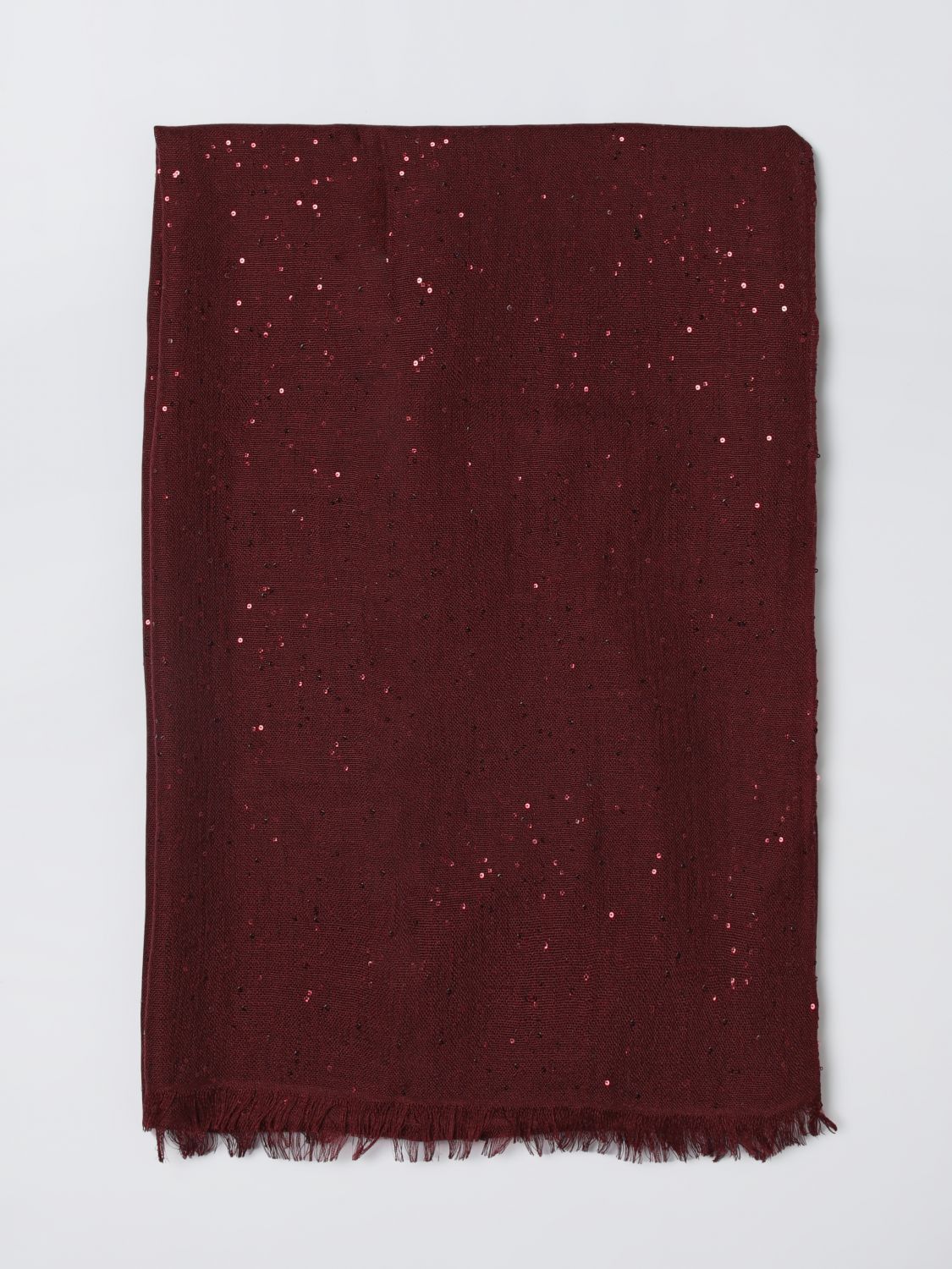 Brunello Cucinelli Brunello Cucinelli Scarf Woman Burgundy Size ONE SIZE - 1 Thumbnail