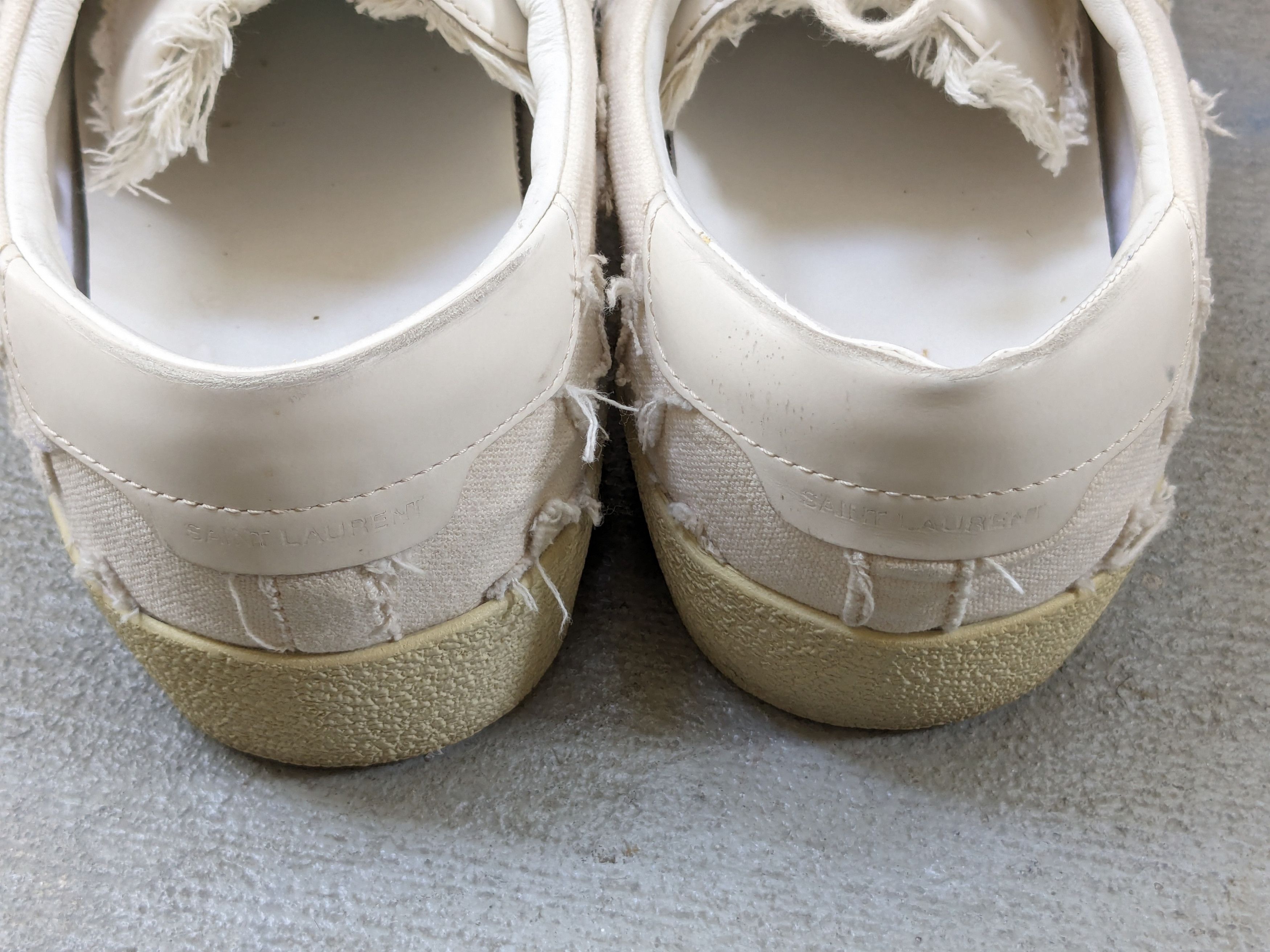 Saint Laurent Paris Saint Laurent SL06 7 40 White Canvas Stars SLP Low Tops Size US 7 / EU 40 - 11 Thumbnail