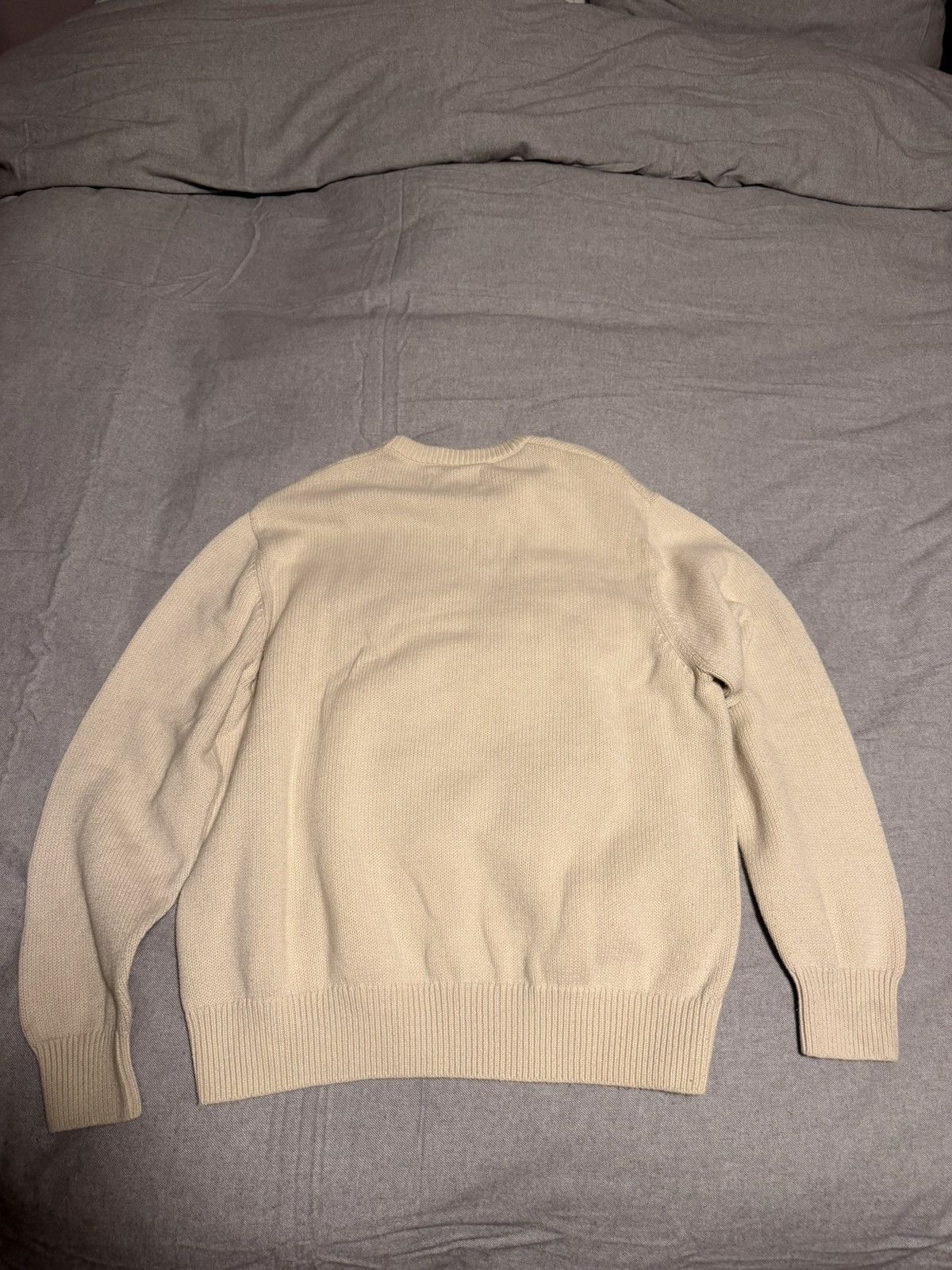 Stussy Stussy Curly S Sweater 'Natural' Sz M Size US M / EU 48-50 / 2 - 2 Thumbnail
