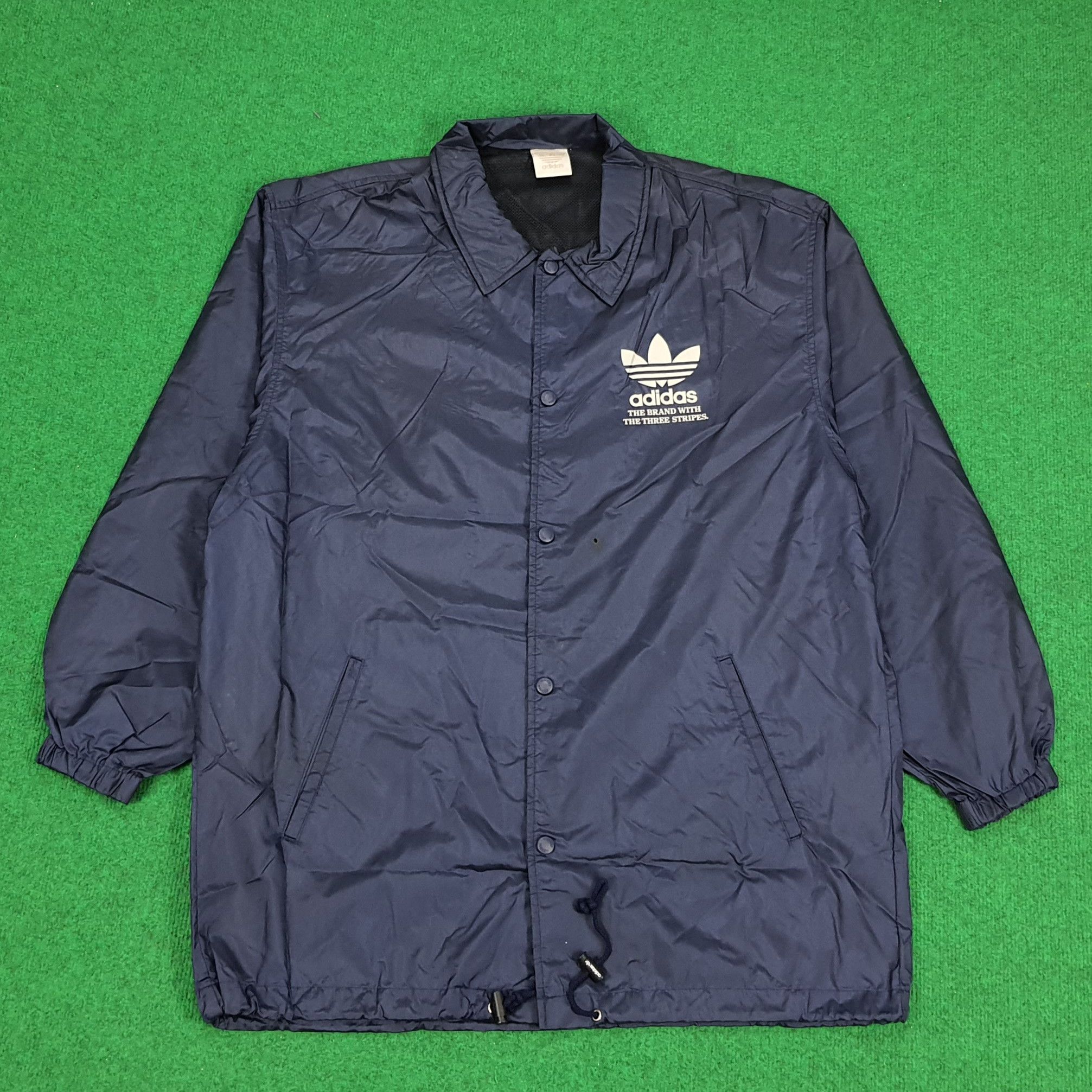 Adidas × Vintage Vintage Adidas Coach Big Logo Jacket Size US XL / EU 56 / 4 - 3 Thumbnail