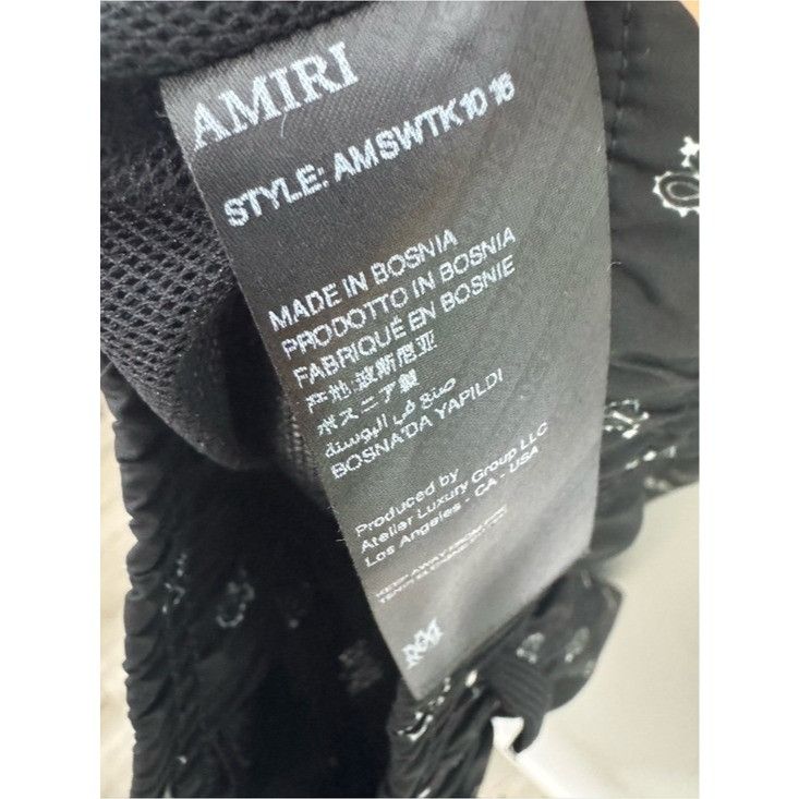 Amiri Amiri MA Paisley Swim Shorts Black Men’s Medium Size US 32 / EU 48 - 8 Thumbnail