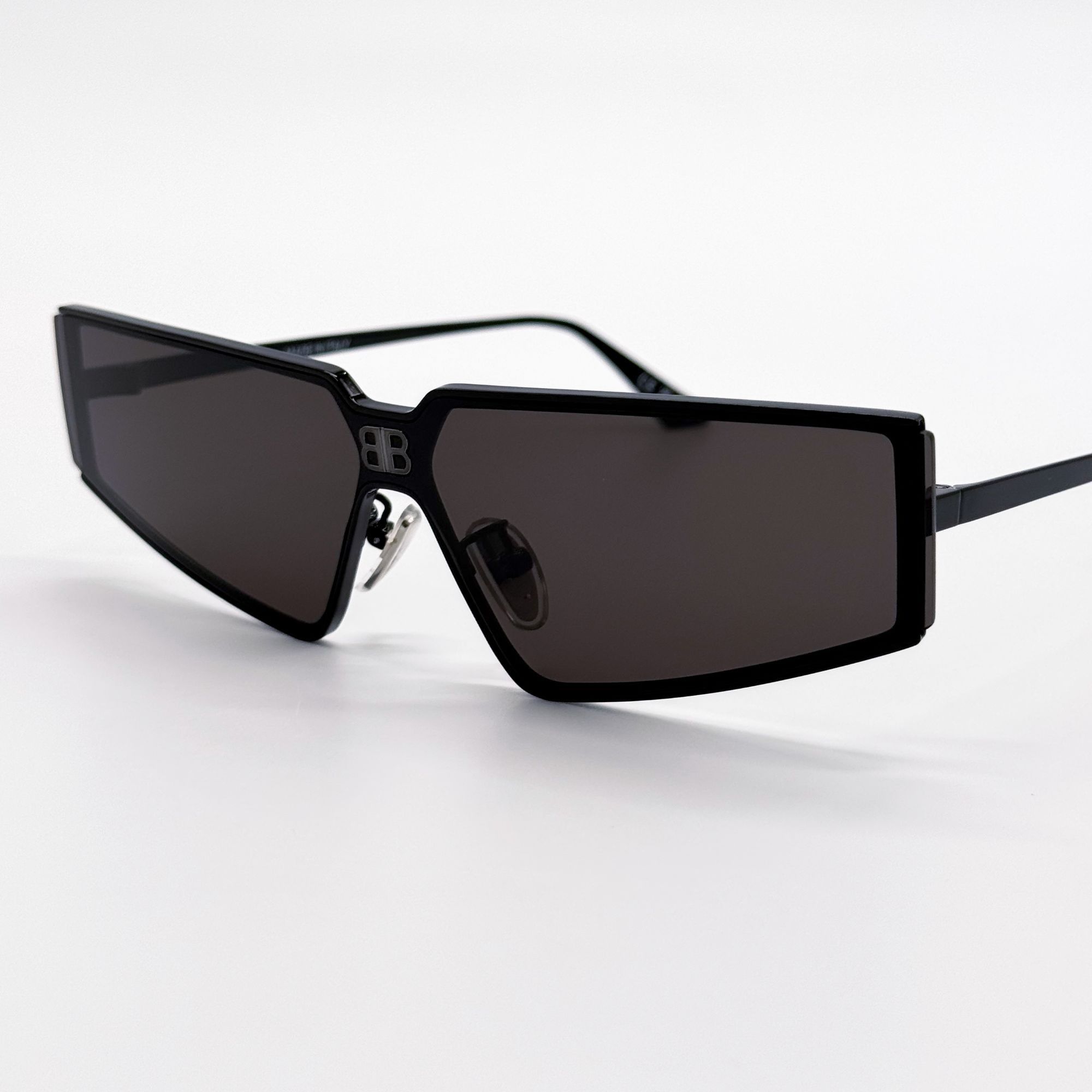 Balenciaga NEW BALENCIAGA BB0192S 001 SUNGLASSES BLACK SHIELD UNISEX Size ONE SIZE - 4 Thumbnail