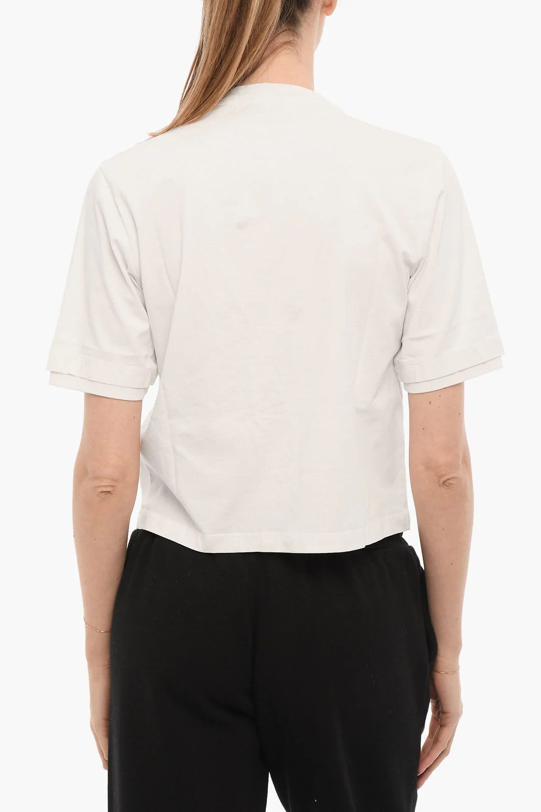 AUTRY og1mm0426 Solid-Color Crewneck T-Shirt in White Size M / US 6-8 / IT 42-44 - 2 Thumbnail