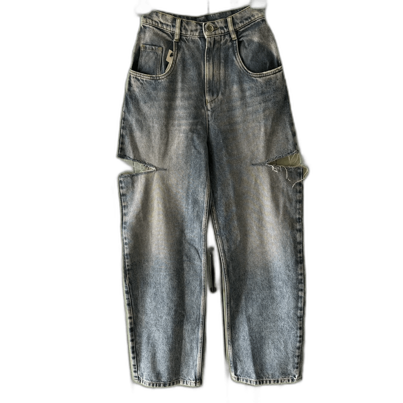 Maison Margiela Distressed High-Waist Jeans - dmc