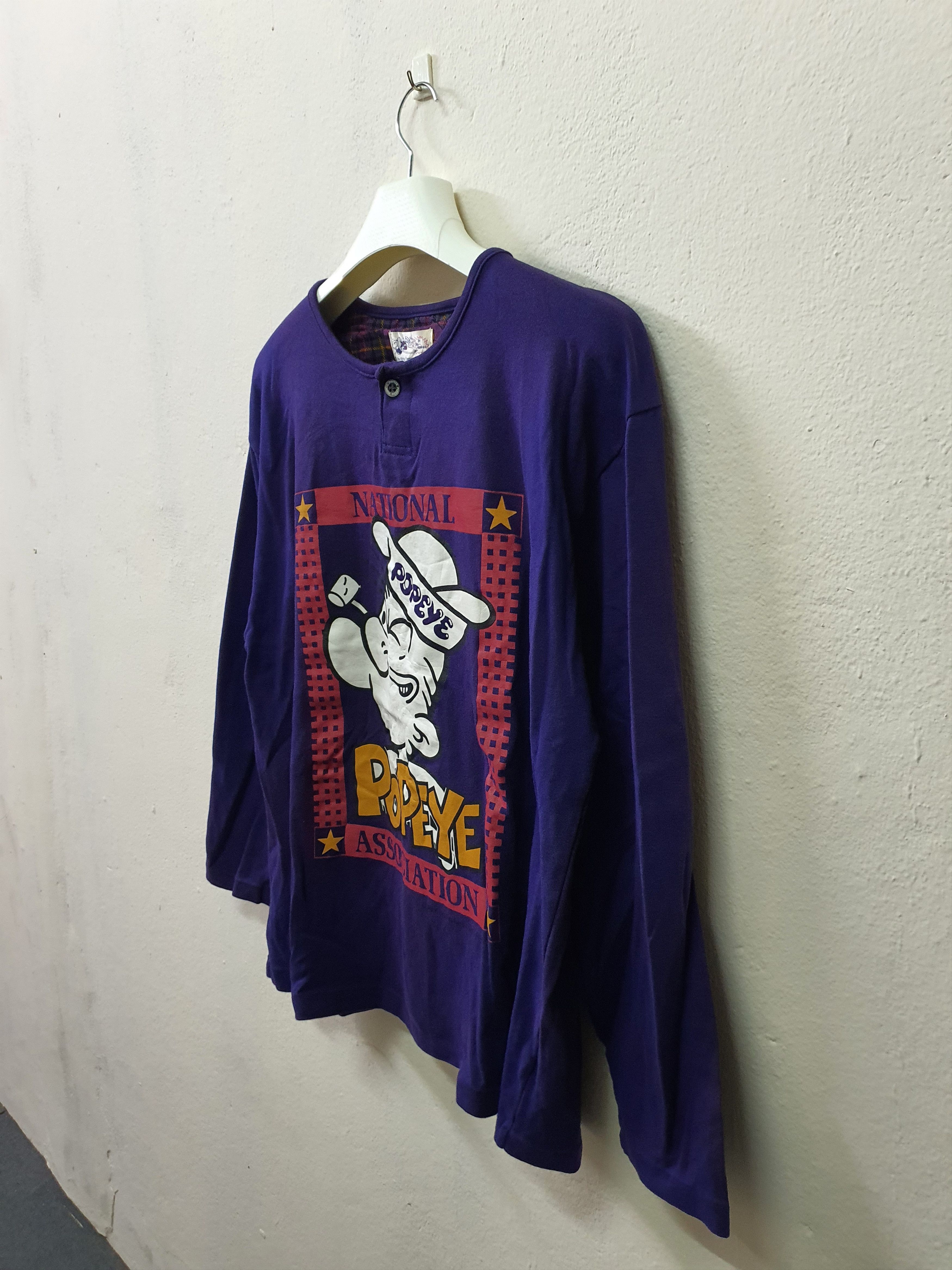 Anime vintage 90s Popeye long-sleeve shirt Size US L / EU 52-54 / 3 - 6 Thumbnail
