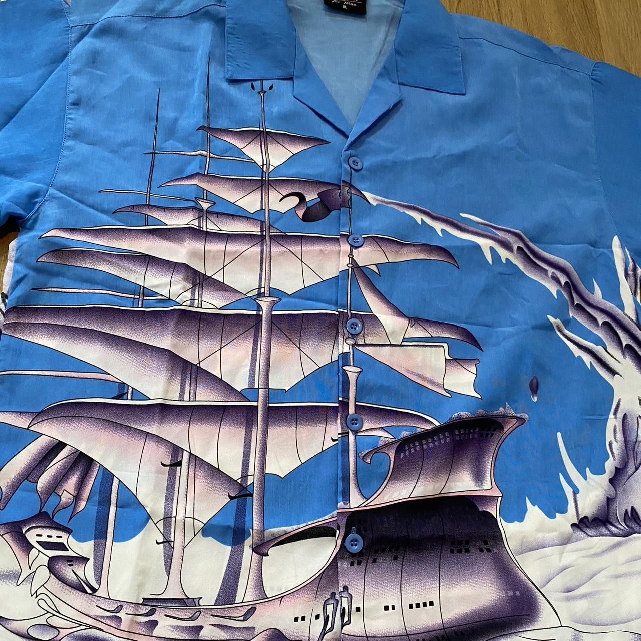 Other Blue and white Hawaii Vintage y2k ship vacation Size US XL / EU 56 / 4 - 2 Thumbnail