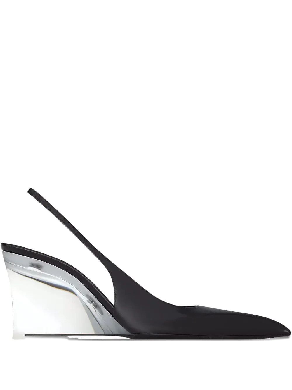 Saint Laurent Paris Saint Laurent Miller Wedges Heels Pumps in black Size US 10 / IT 40 - 1 Thumbnail