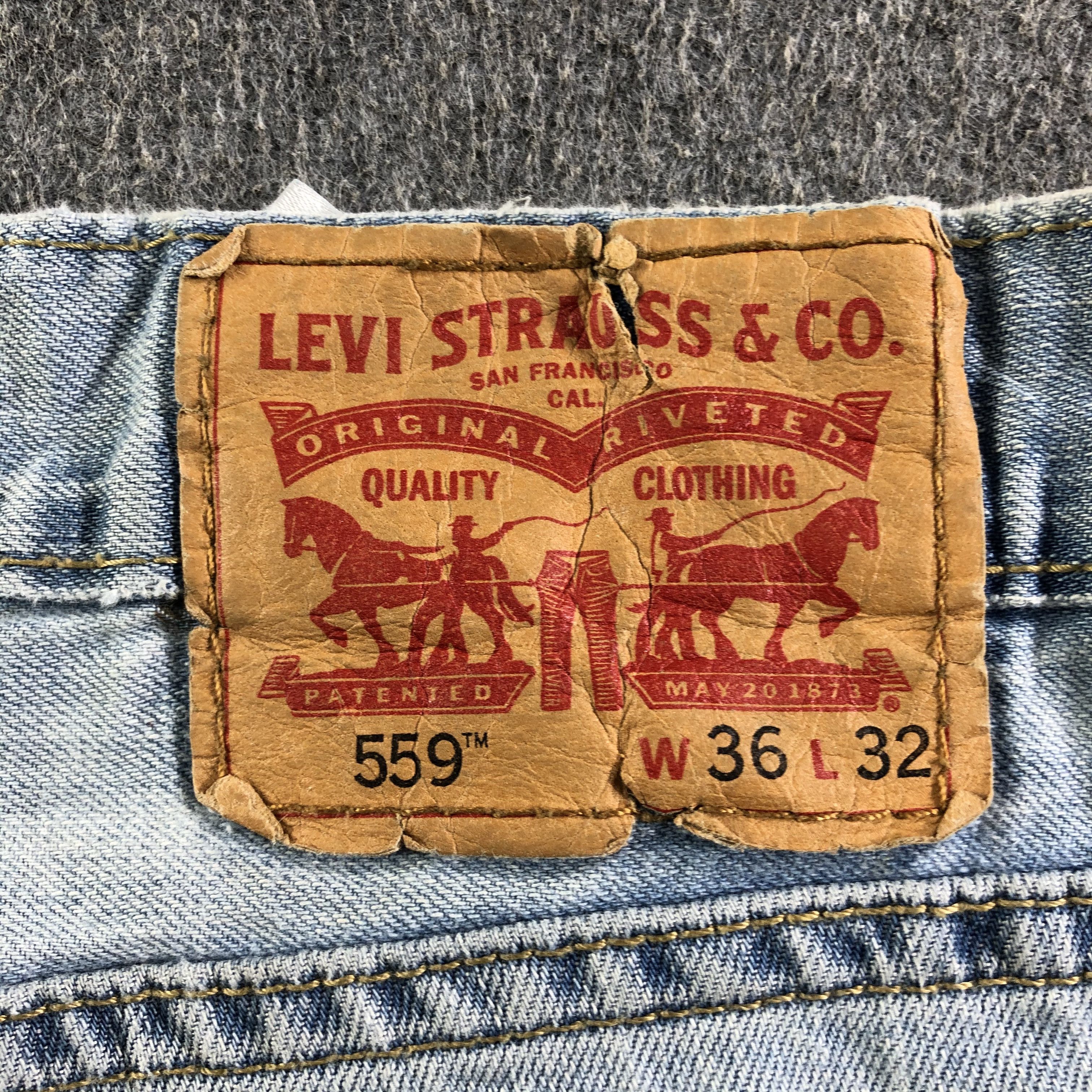 Levi's Vintage Light Wash Levis 559 Jeans-J4284 Size US 38 / EU 54 - 5 Thumbnail