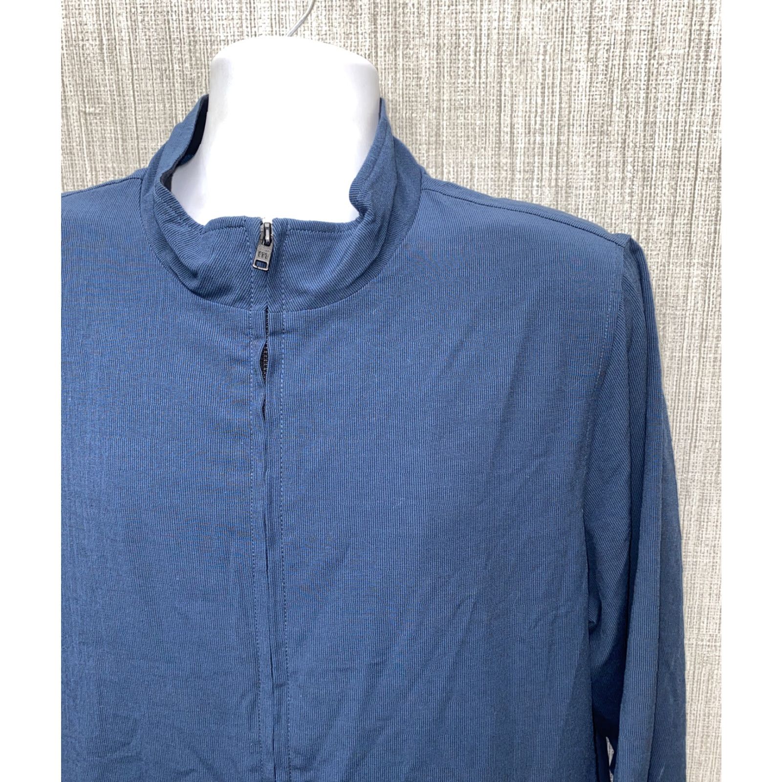 TravisMathew Travis Mathew Mens Jacket Full Zip Size L Blue Polyester Blend Regular Solid Coat? Size US L / EU 52-54 / 3 - 2 Thumbnail