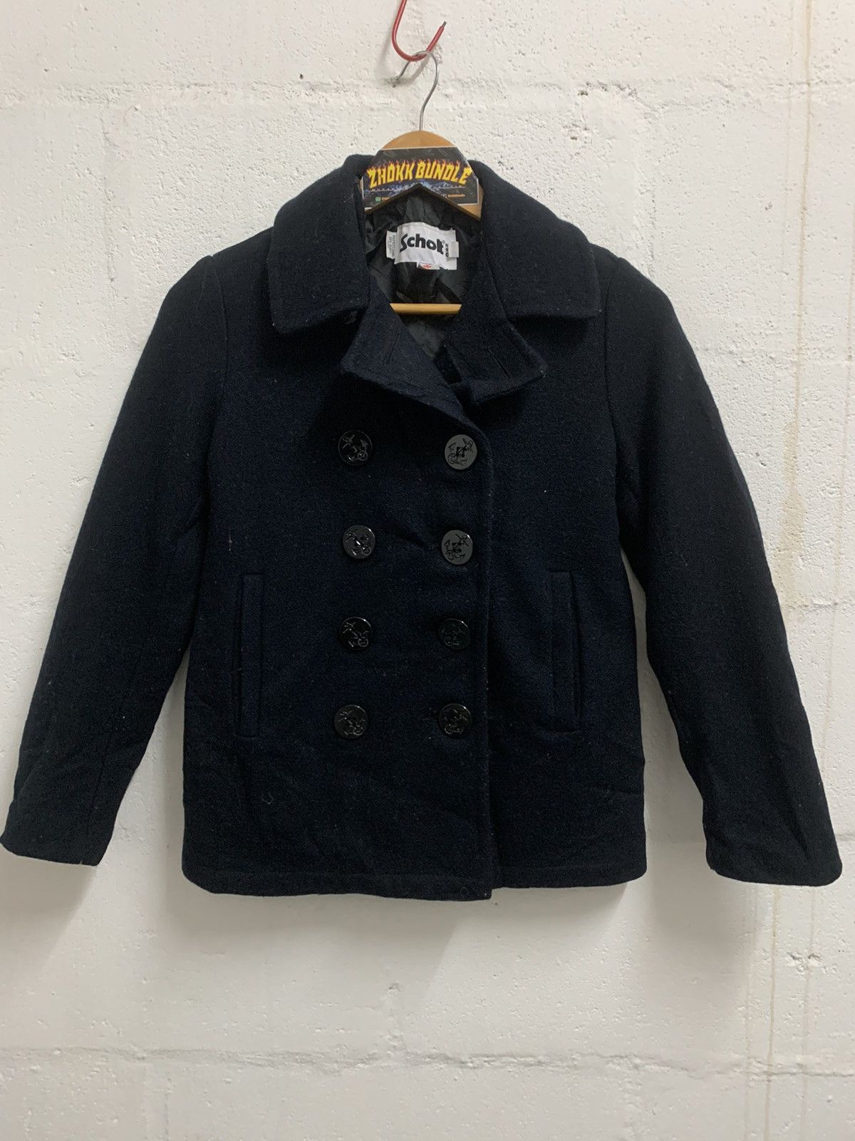 Vintage Schott NYC Double Breasted Wool Jacket