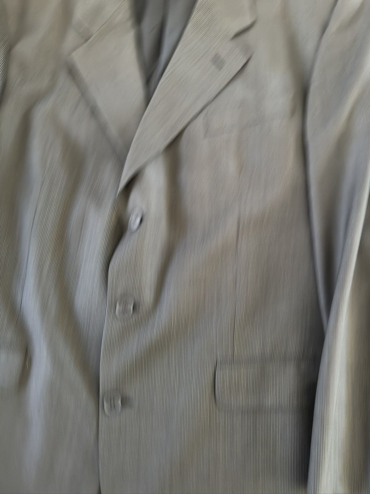 Vintage × Yves Saint Laurent Yves Saint Laurent YSL Vintage Nailhead Jacket in Gray 48R Size 48R - 3 Thumbnail