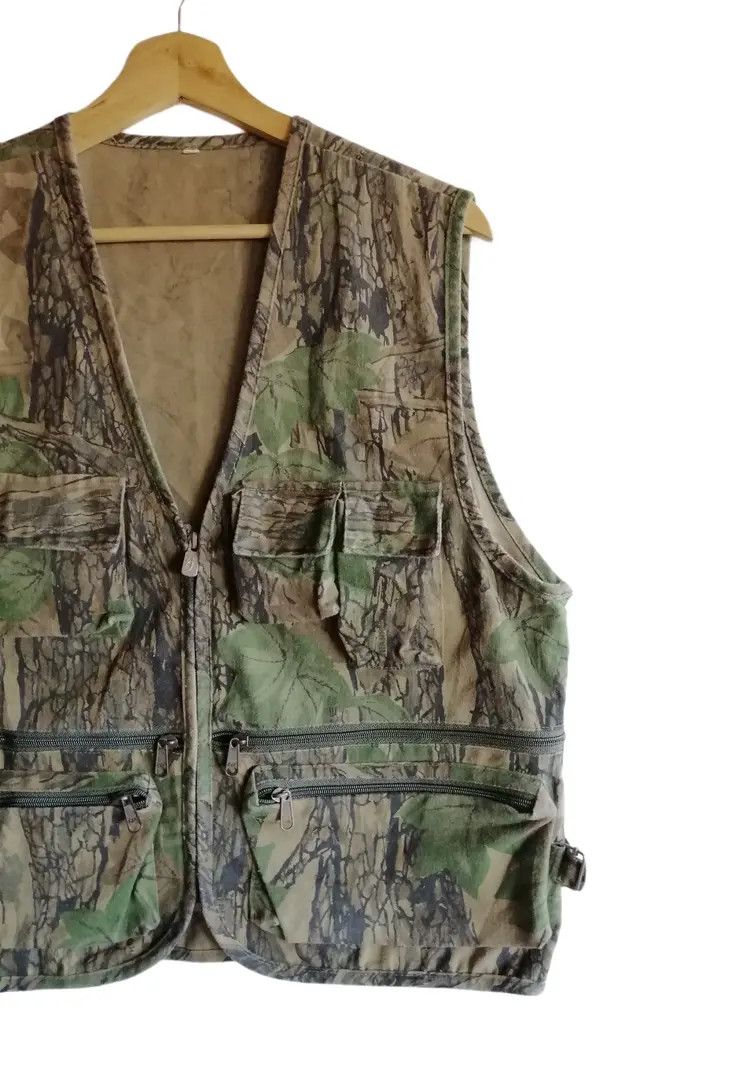 Hunter Vintage Camouflage Rebark Men's Vest Jacket Size US S / EU 44-46 / 1 - 3 Thumbnail