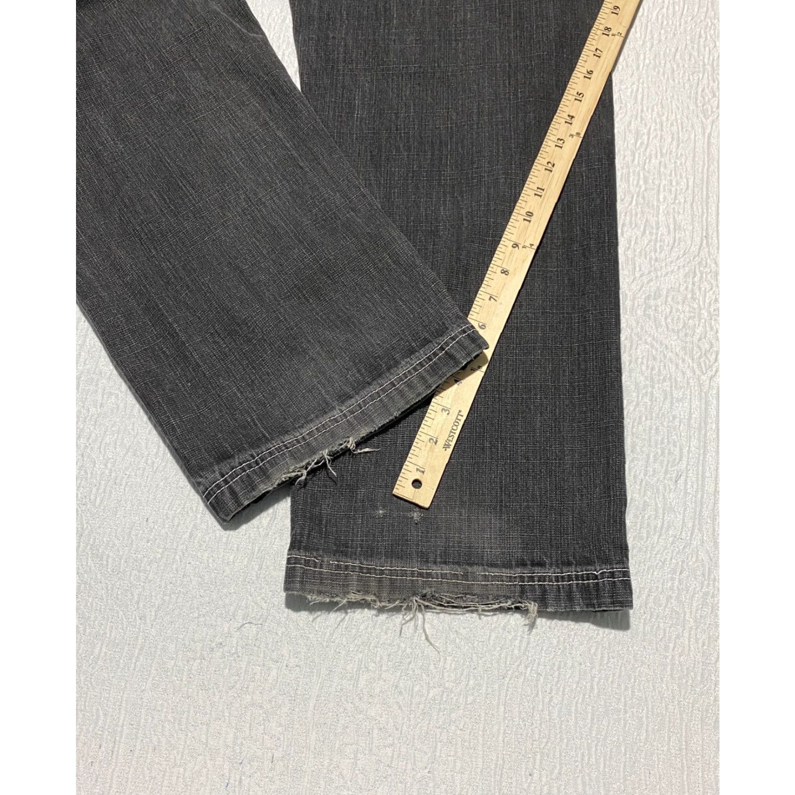 Vintage Ubug Men's Jeans Size 40×34 Black Relaxed Wide Leg Embroidered Pockets Size US 40 / EU 56 - 3 Thumbnail