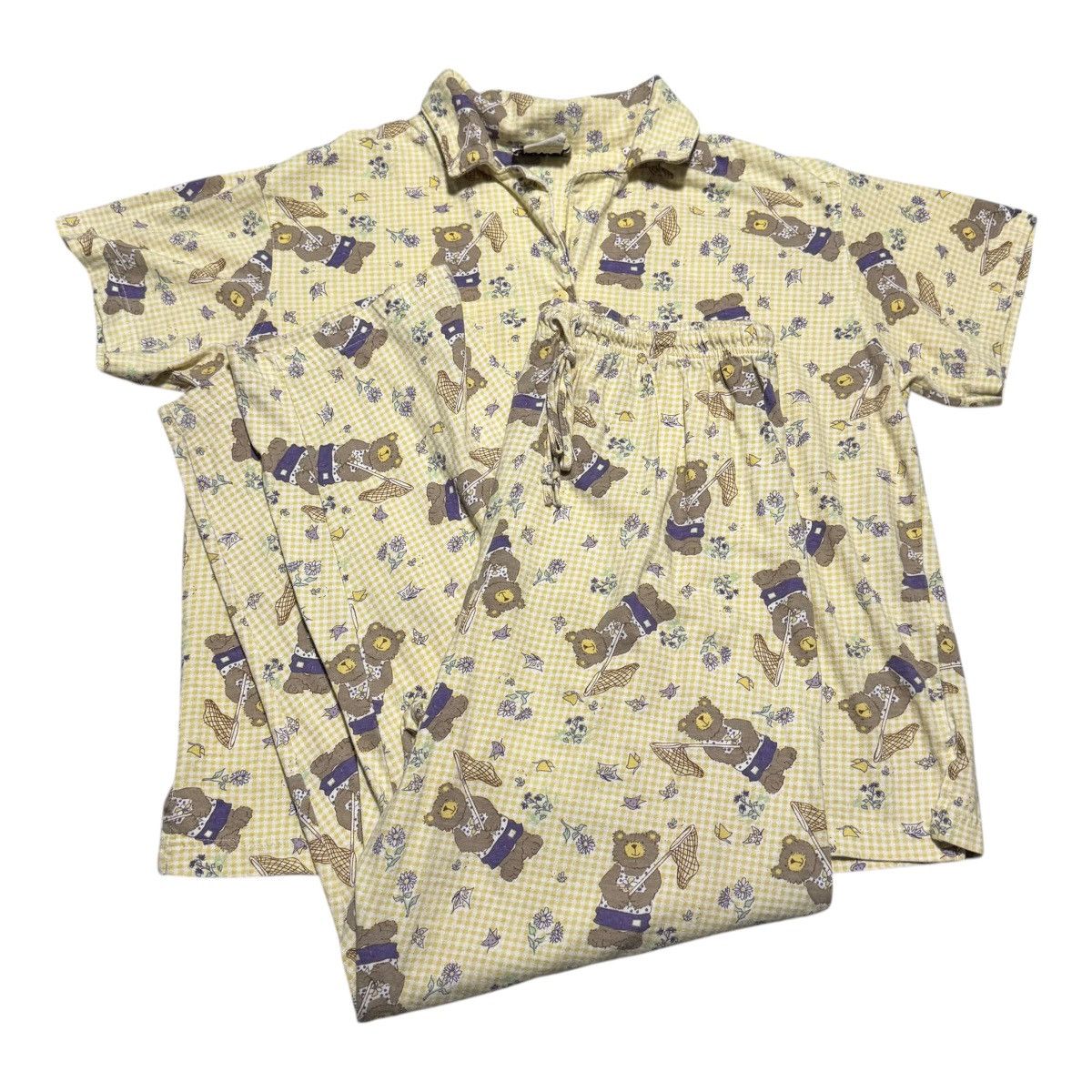 Basic Editions Vintage Basic Editions Teddy Bear Sleepwear Set Women's L Size ONE SIZE - 1 Thumbnail
