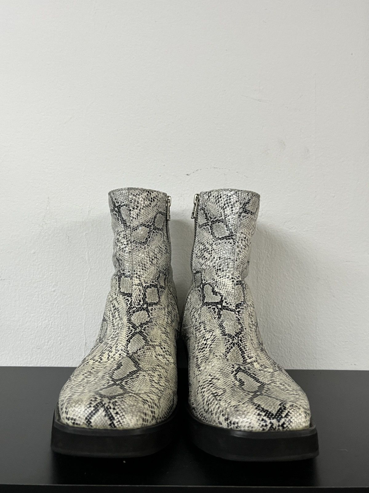 KMRii Snakeskin Chelsea Zipper Boots Inspired by Saint Laurent Size US 8 / EU 41 - 15 Thumbnail