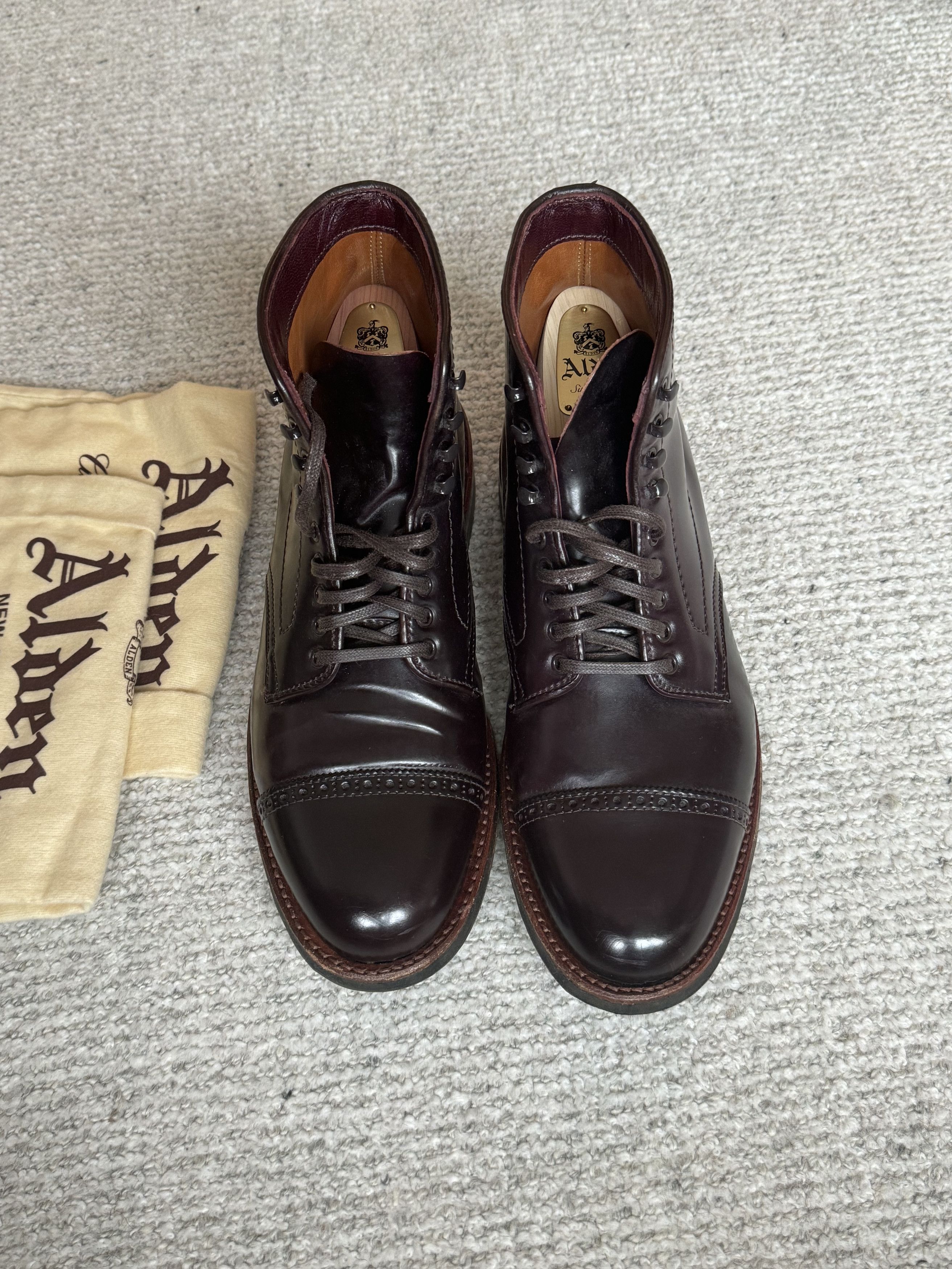 Alden x Brogue Jumper Boot (commando sole)