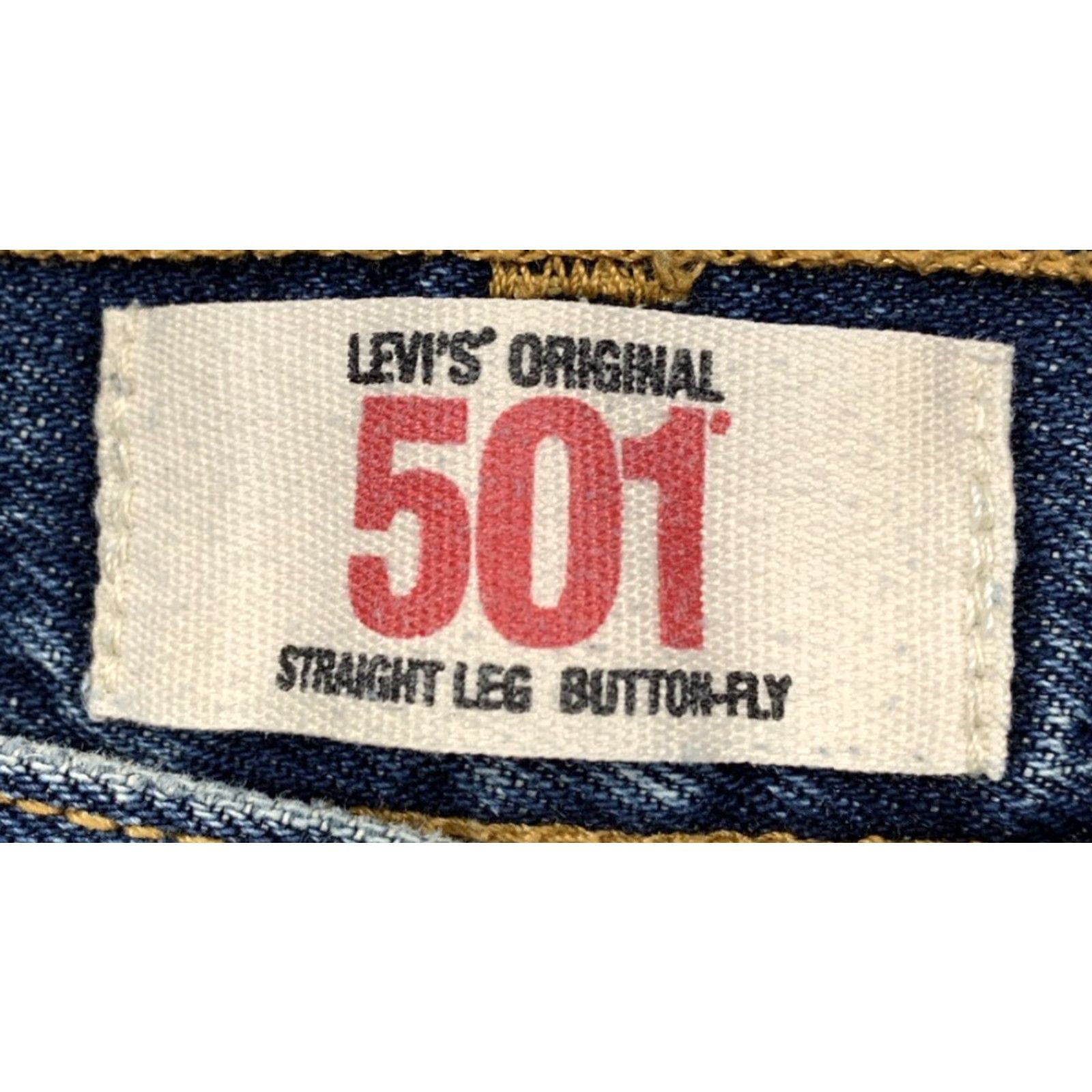 Levi's Levi’s Levi 501 Jeans Men’s 40X33 Blue Dark Wash Button Fly Straight Leg Jeans Mens 40x33 Light? Size US 40 / EU 56 - 7 Thumbnail