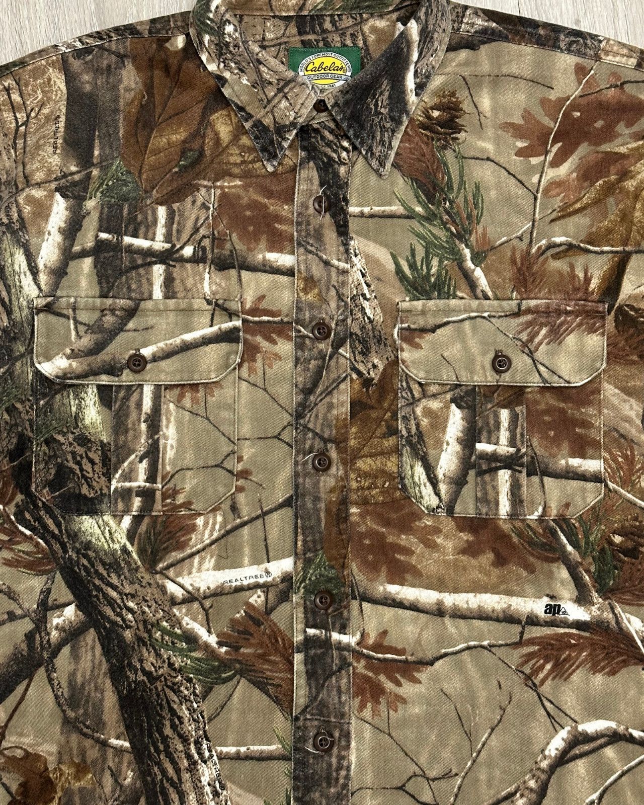 Cabelas Vintage Cabela's RealTree Camo Button-Up Shirt Medium Tall Size US M / EU 48-50 / 2 - 3 Thumbnail