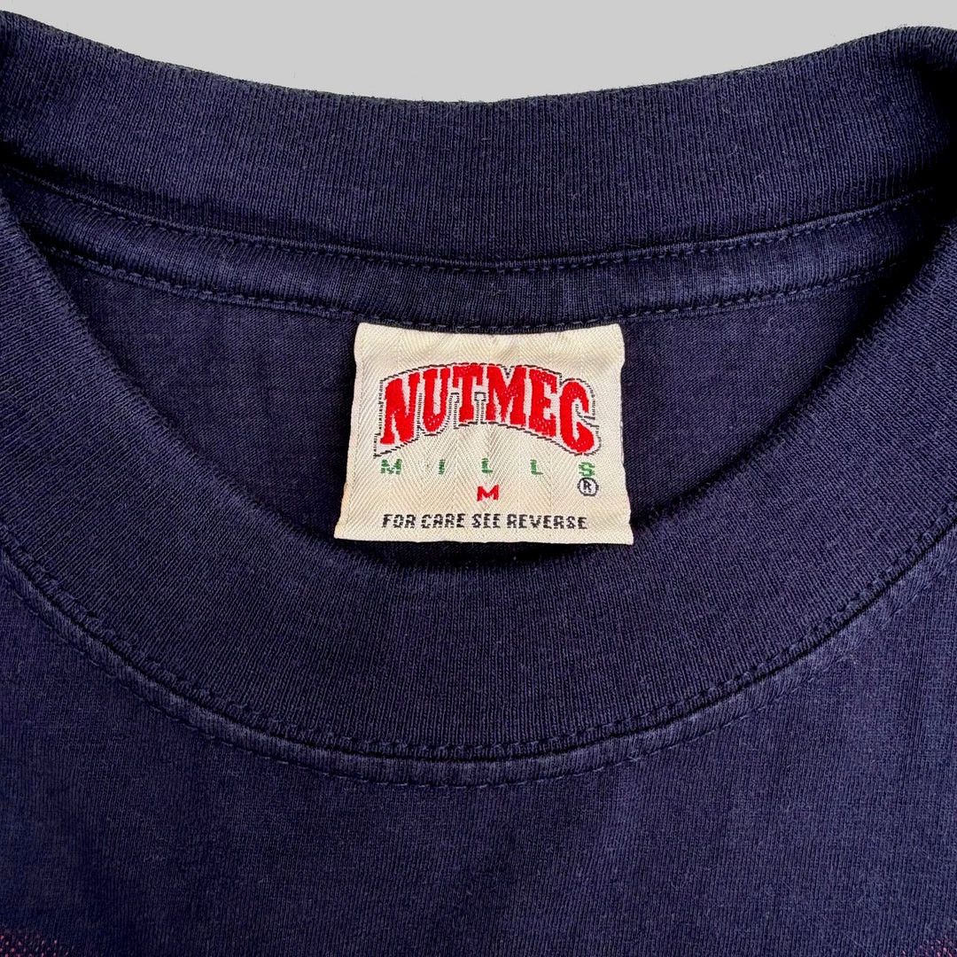Nutmeg PSG Paris Saint-Germain 1990 90s Vintage Football T-Shirt Size US M / EU 48-50 / 2 - 3 Thumbnail
