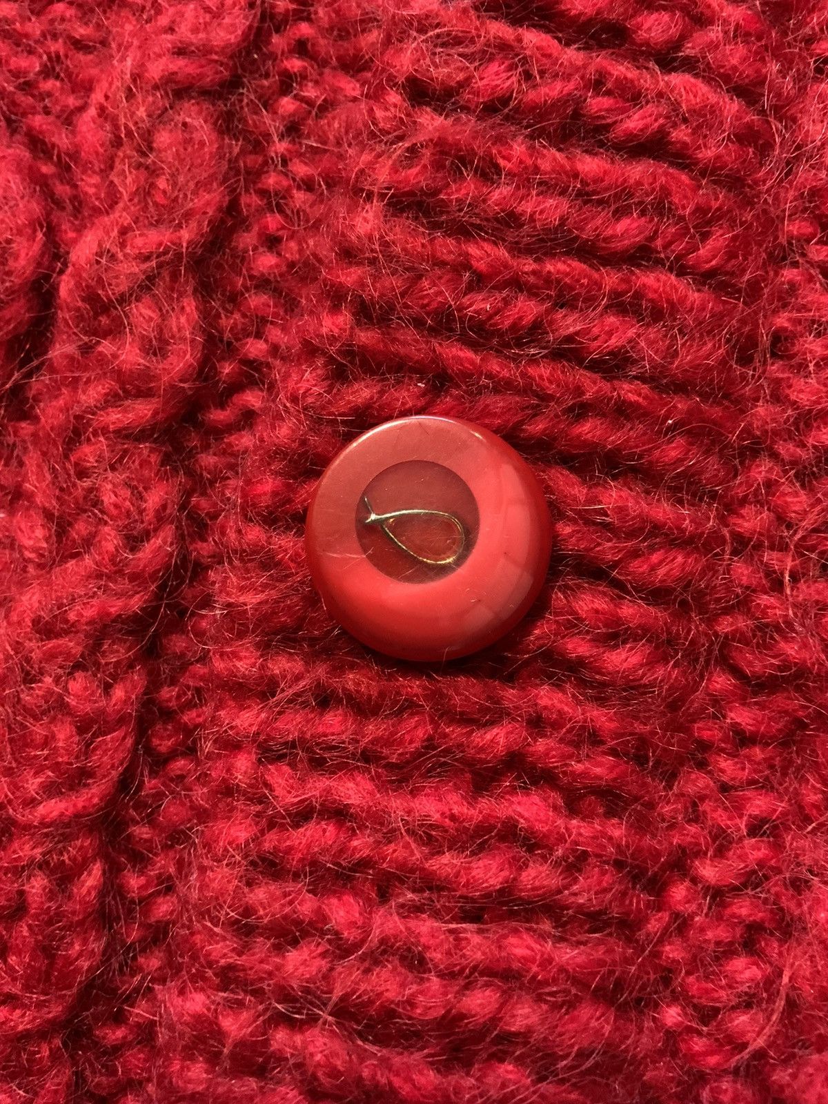 Vintage Vintage Fisherman Cableknit Fish Button Cardigan Sweater Size US L / EU 52-54 / 3 - 5 Thumbnail